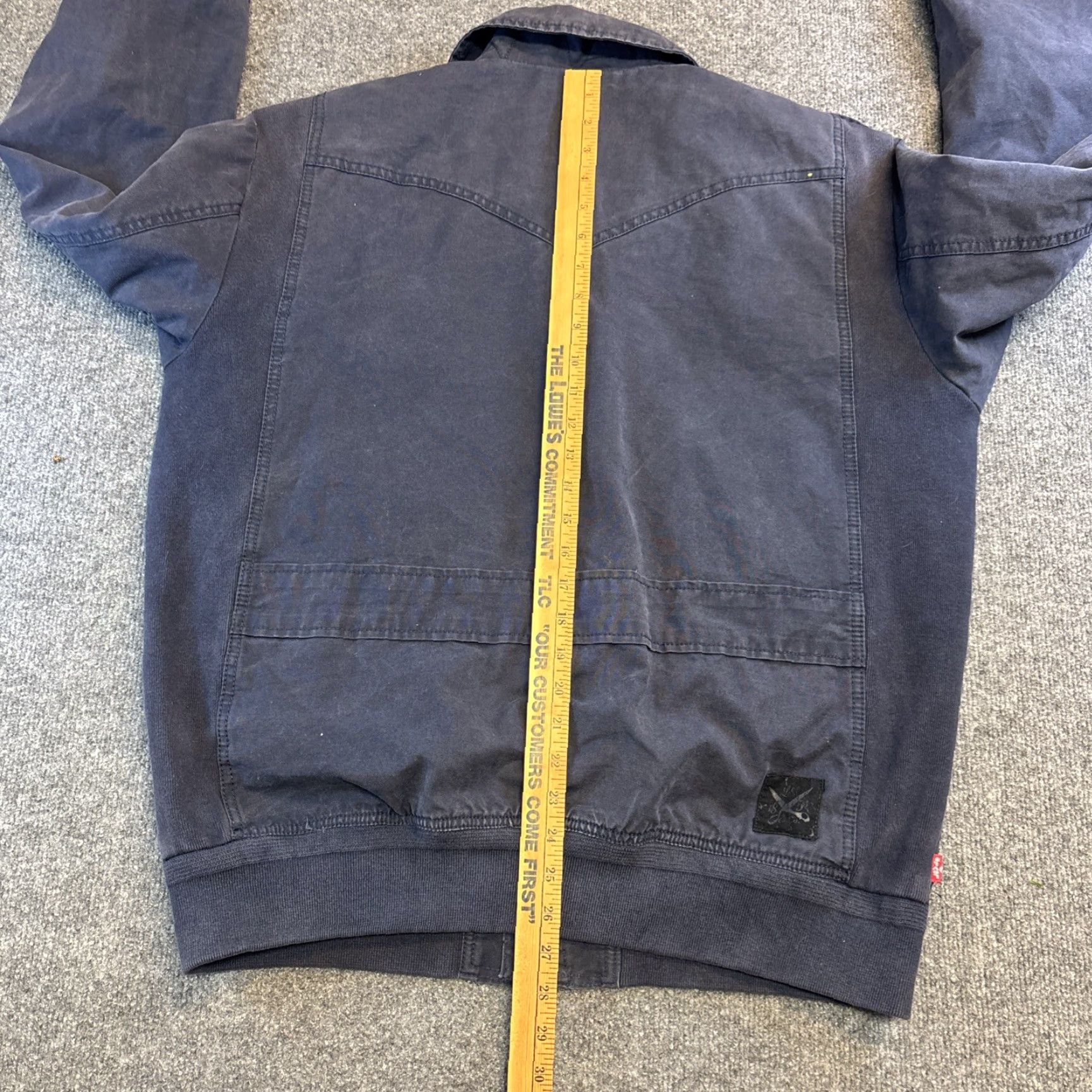 CO Levi Strauss Co Cotton Utility Military Style Field Jacket Men XL Blue Zip Size US XL / EU 56 / 4 - 6 Thumbnail