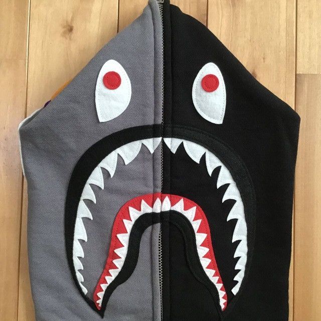 Bape BAPE Crazy color shark full zip hoodie a bathing ape Size US L / EU 52-54 / 3 - 3 Thumbnail