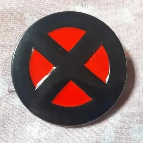 Jewelry Red X belt buckle ( no belt ) Size ONE SIZE - 8 Thumbnail