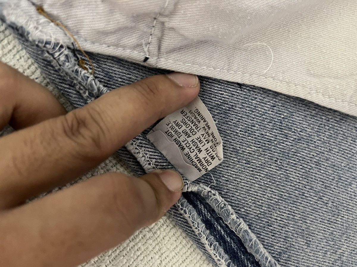 Levi's Vintage 80s Levis 501 Distressed Repaired Boro Size US 32 / EU 48 - 12 Thumbnail