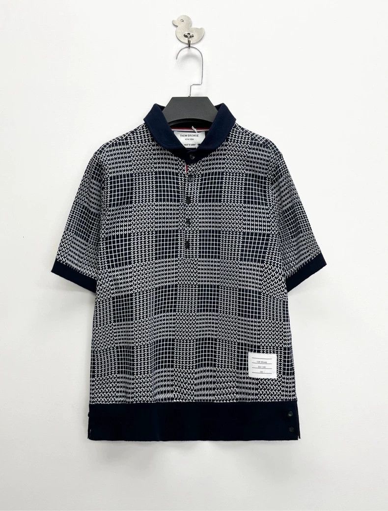 Thom Browne Thom Browne size1 Polo shirt with colored stripes on the fr Size US S / EU 44-46 / 1 - 1 Thumbnail