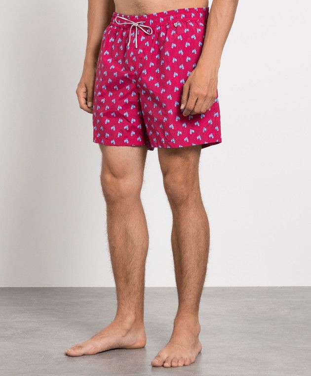 Loro Piana o1srvl11e1024 Bay Swim Short in Red Size US 32 / EU 48 - 3 Thumbnail
