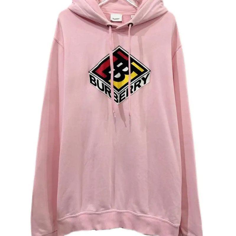 Burberry Burberry Pink Cotton Women's Hoodie Size XL / US 12-14 / IT 48-50 - 1 Thumbnail