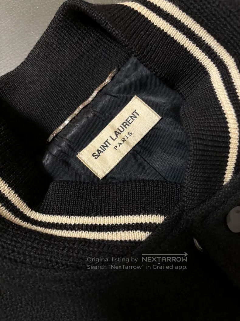 Saint Laurent Paris Saint Laurent Paris Black and White Baseball Jacket Size US M / EU 48-50 / 2 - 7 Thumbnail