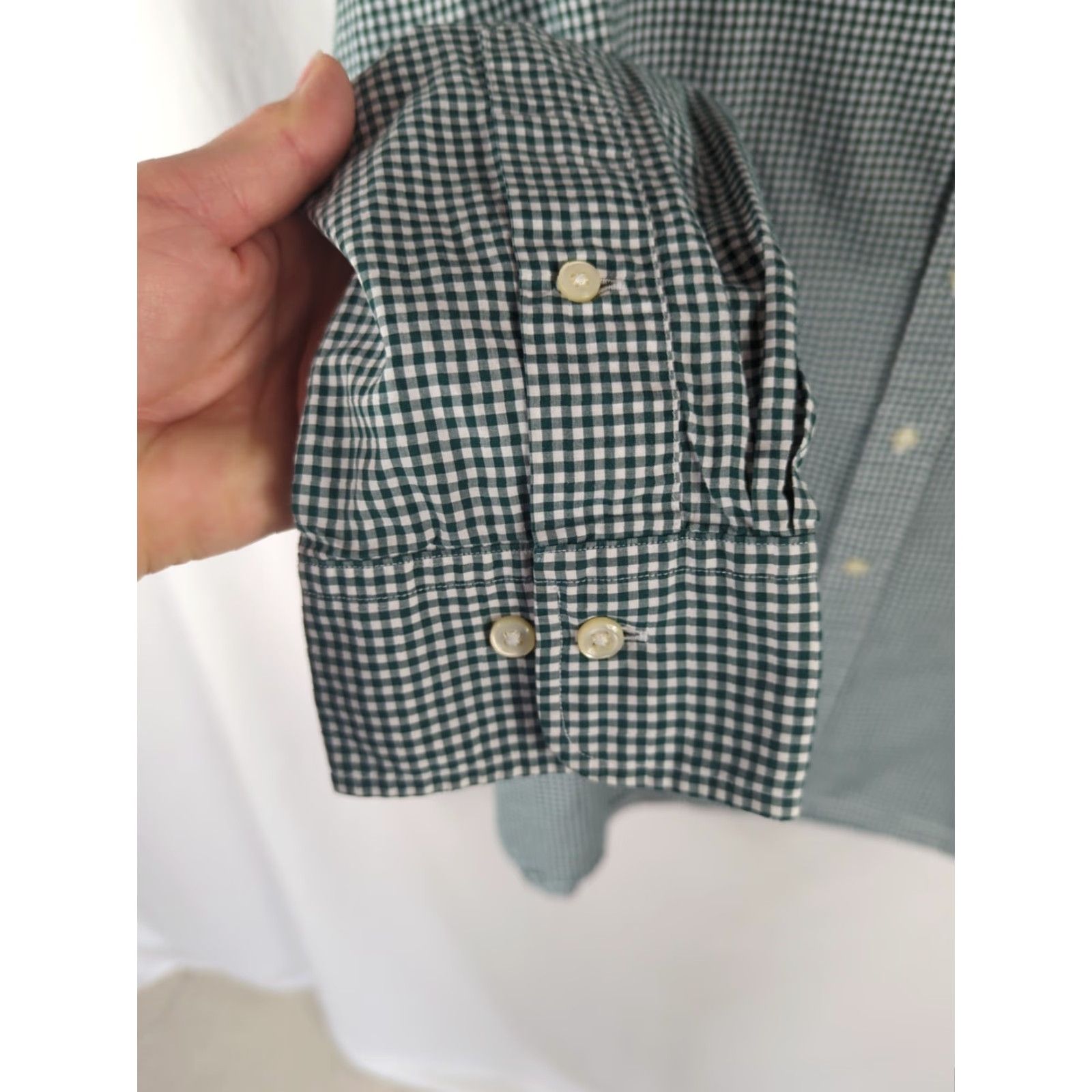Polo Ralph Lauren Polo Ralph Lauren Shirt Men's 18 Green Check Long Sleeve Button Up Shirt Size US XXL / EU 58 / 5 - 5 Thumbnail