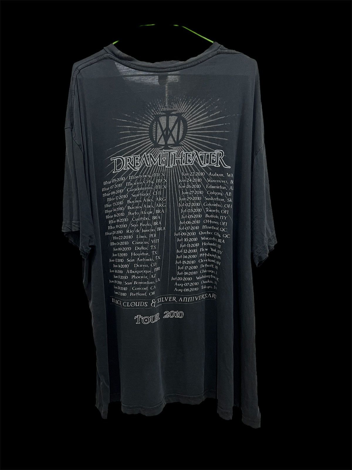 Band Tees Vintage Y2K 2010 Dream Theater Tour Promo Tee 2XL Faded Size US XXL / EU 58 / 5 - 4 Thumbnail