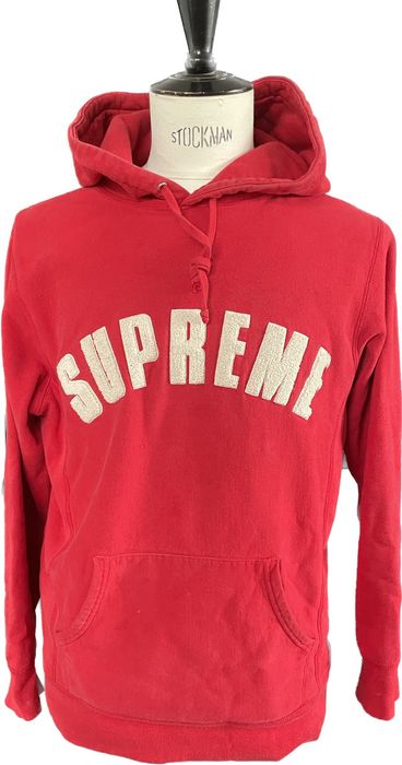 Supreme Supreme chenille arc logo hooded sweatshirt | Grailed