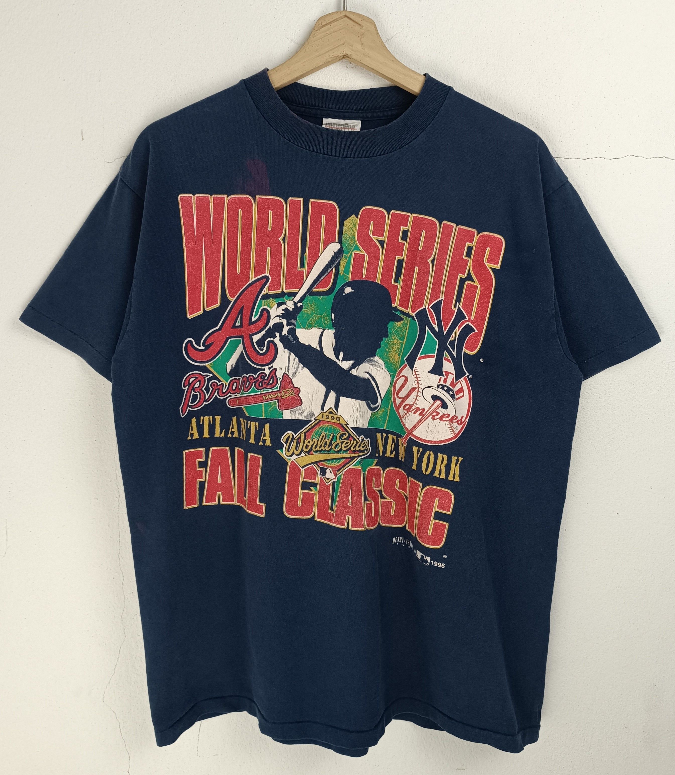 MLB VINTAGE 90'S WORLD SERIES BRAVES VS YANKEES VERY RARE MLB Size US L / EU 52-54 / 3 - 3 Thumbnail