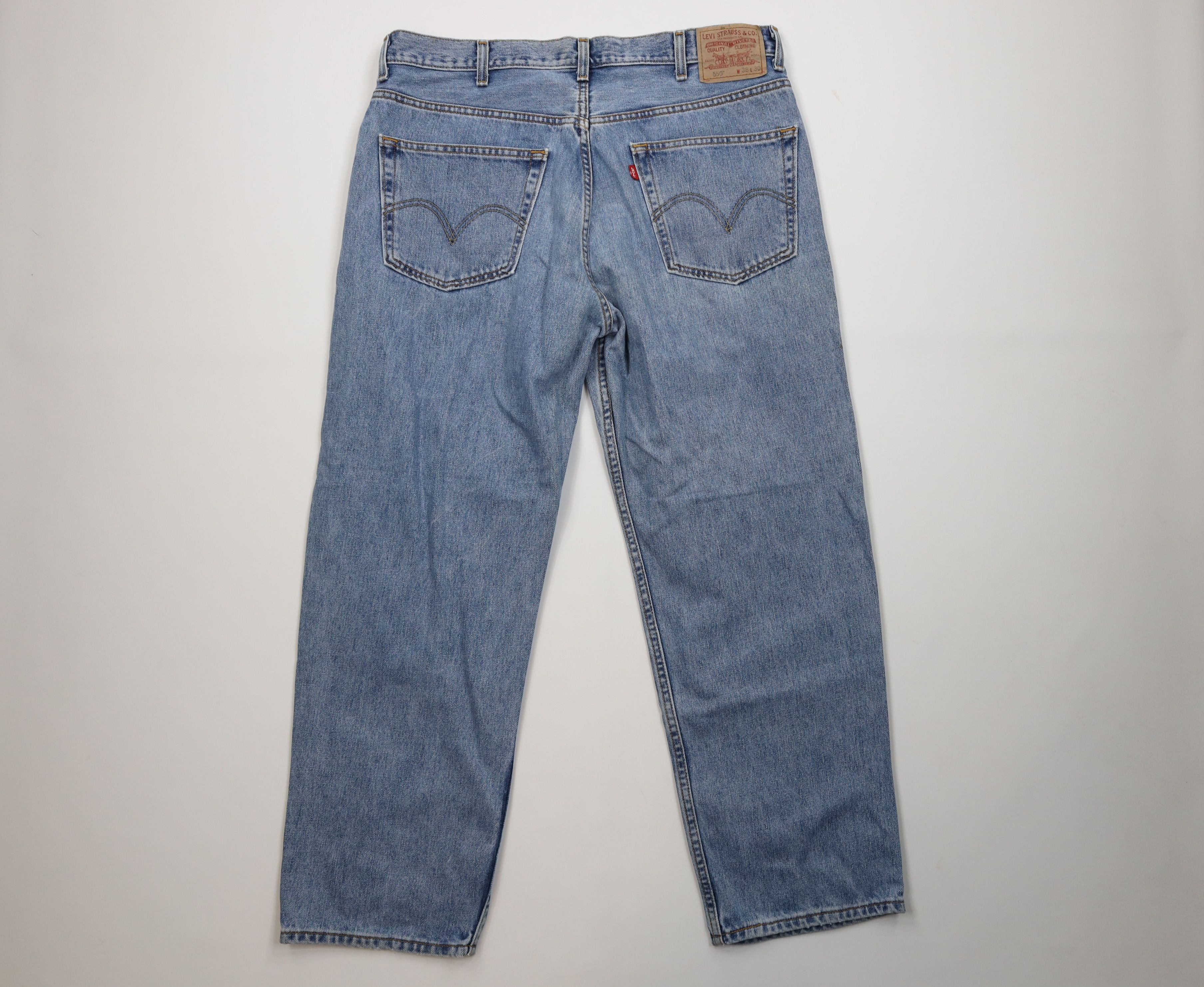 Levi's Vintage Y2K Levis 550 Relaxed Fit Denim Jeans Blue Cotton Size US 38 / EU 54 - 11 Thumbnail