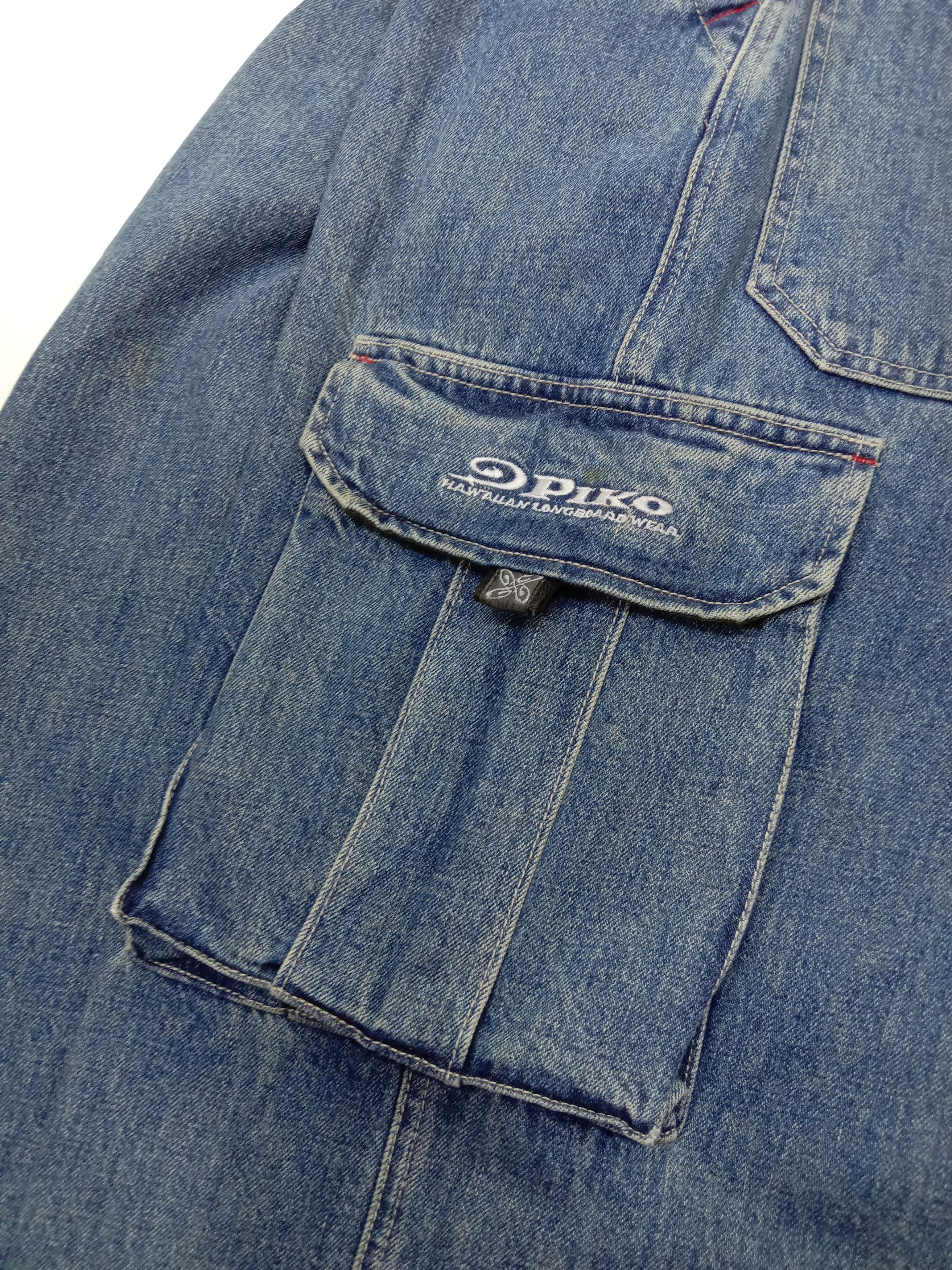 Japanese Brand Vintage Japanese Piko Wide Multi Pocket Cargo Baggy Jeans Size US 31 - 12 Thumbnail