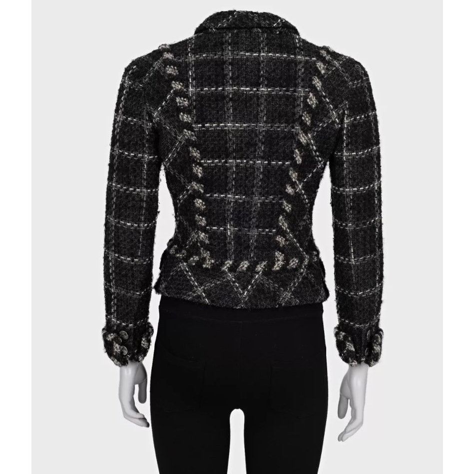 Chanel Chanel Vintage Black Tweed Fitted Jacket, Sz 38/M Size S / US 4 / IT 40 - 3 Thumbnail