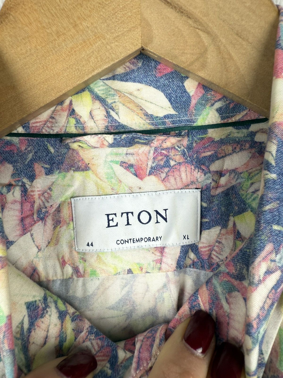 Eton Eton Contemporary Long Sleeve Floral Pattern Button Up Shirt Size US XL / EU 56 / 4 - 11 Thumbnail