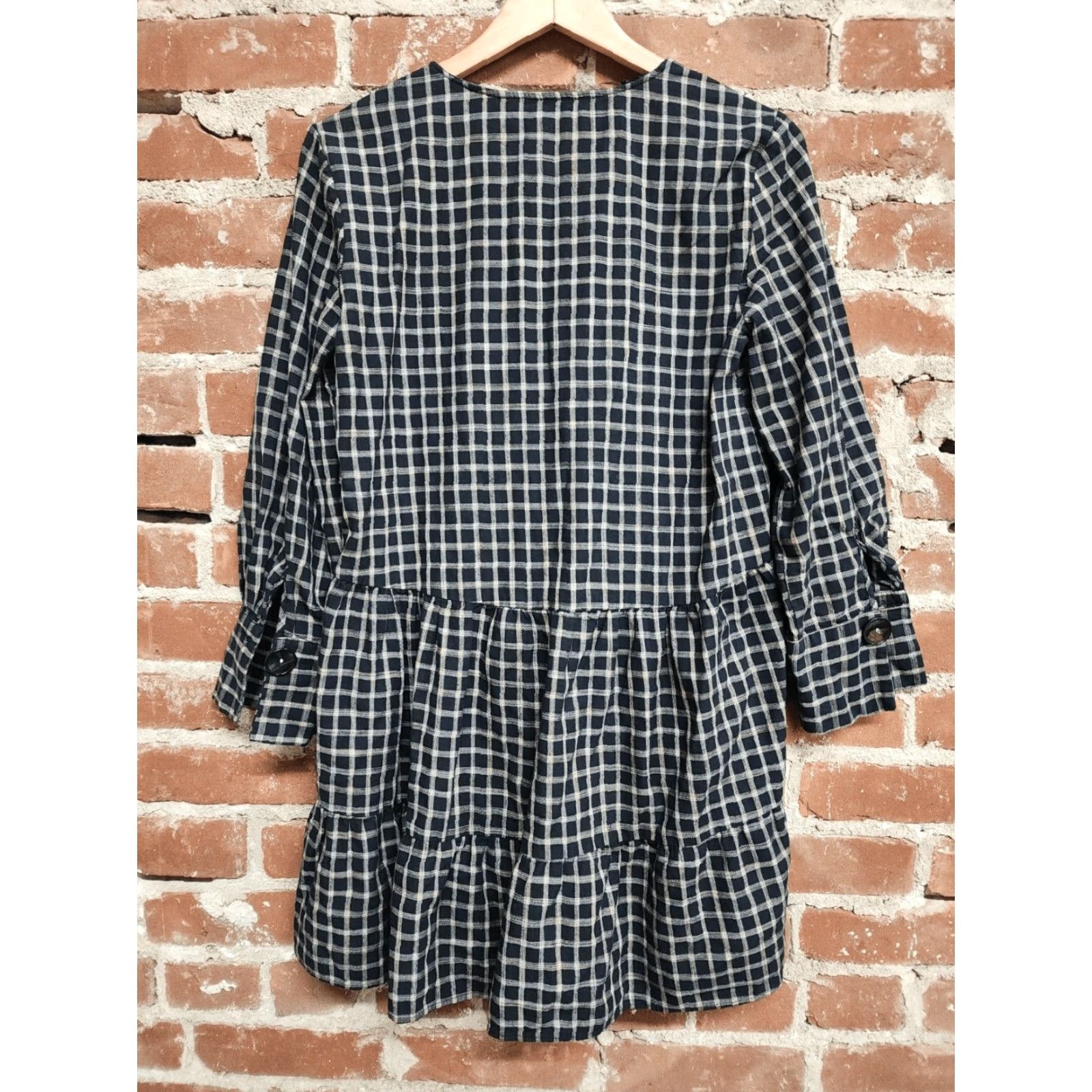 Zara ZARA Black Gingham Check Dress Womens Medium M Short Dress Mini Colorful Multicolor 90s Theme Dress Length Short Womens Size M / US 6-8 / IT 42-44 - 2 Thumbnail