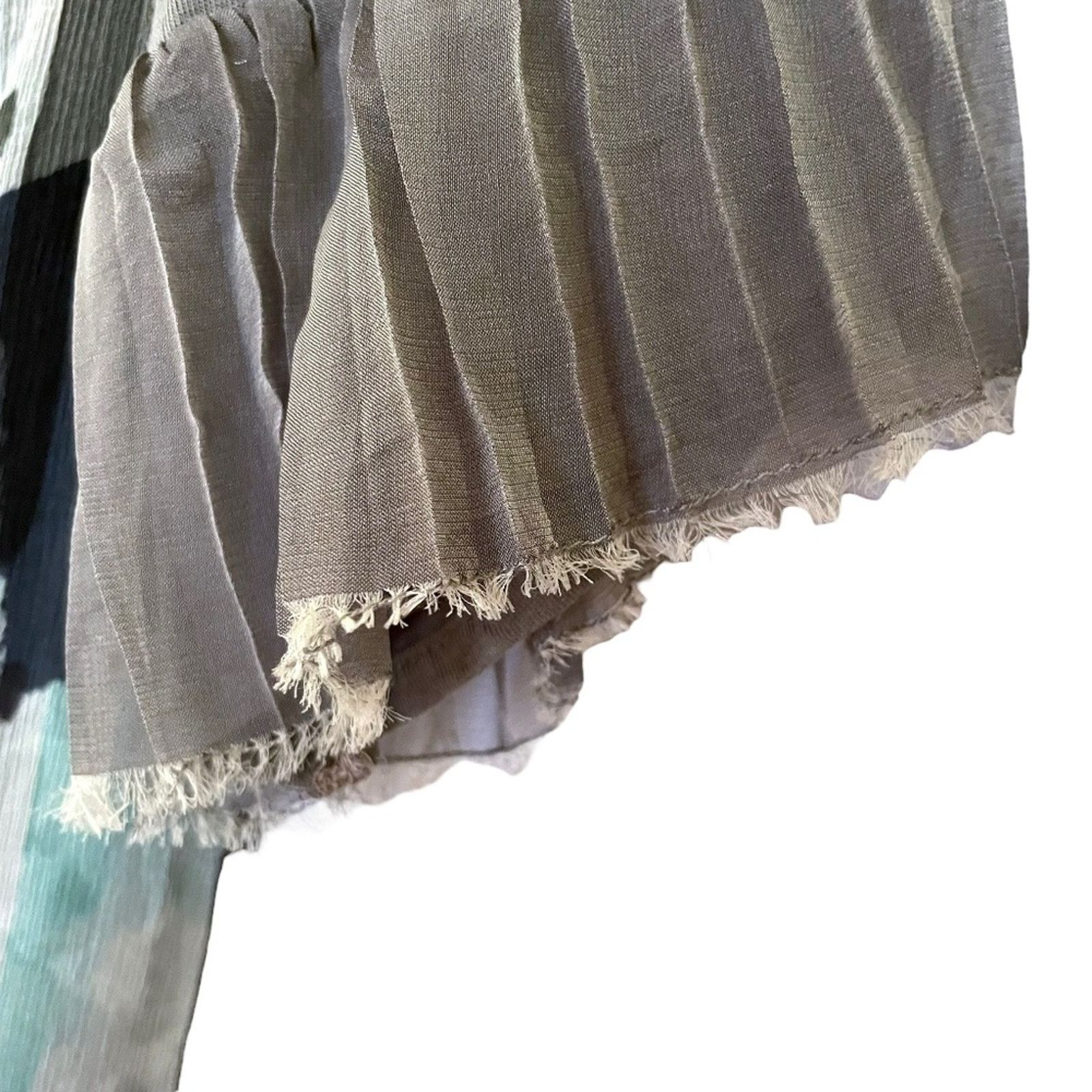 Giorgio Armani Giorgio Armani Collezioni Silk Chiffon Abstract Print Dress Size XL / US 12-14 / IT 48-50 - 7 Thumbnail