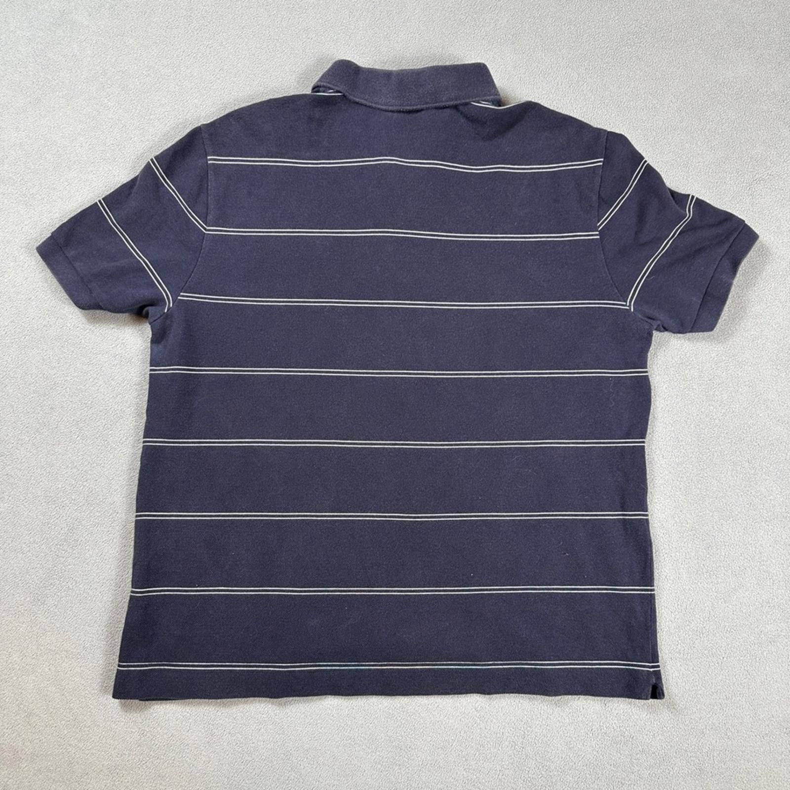 Lacoste Lacoste Polo Shirt Mens Navy Blue White Regular Fit 6 XL Size US XL / EU 56 / 4 - 3 Thumbnail