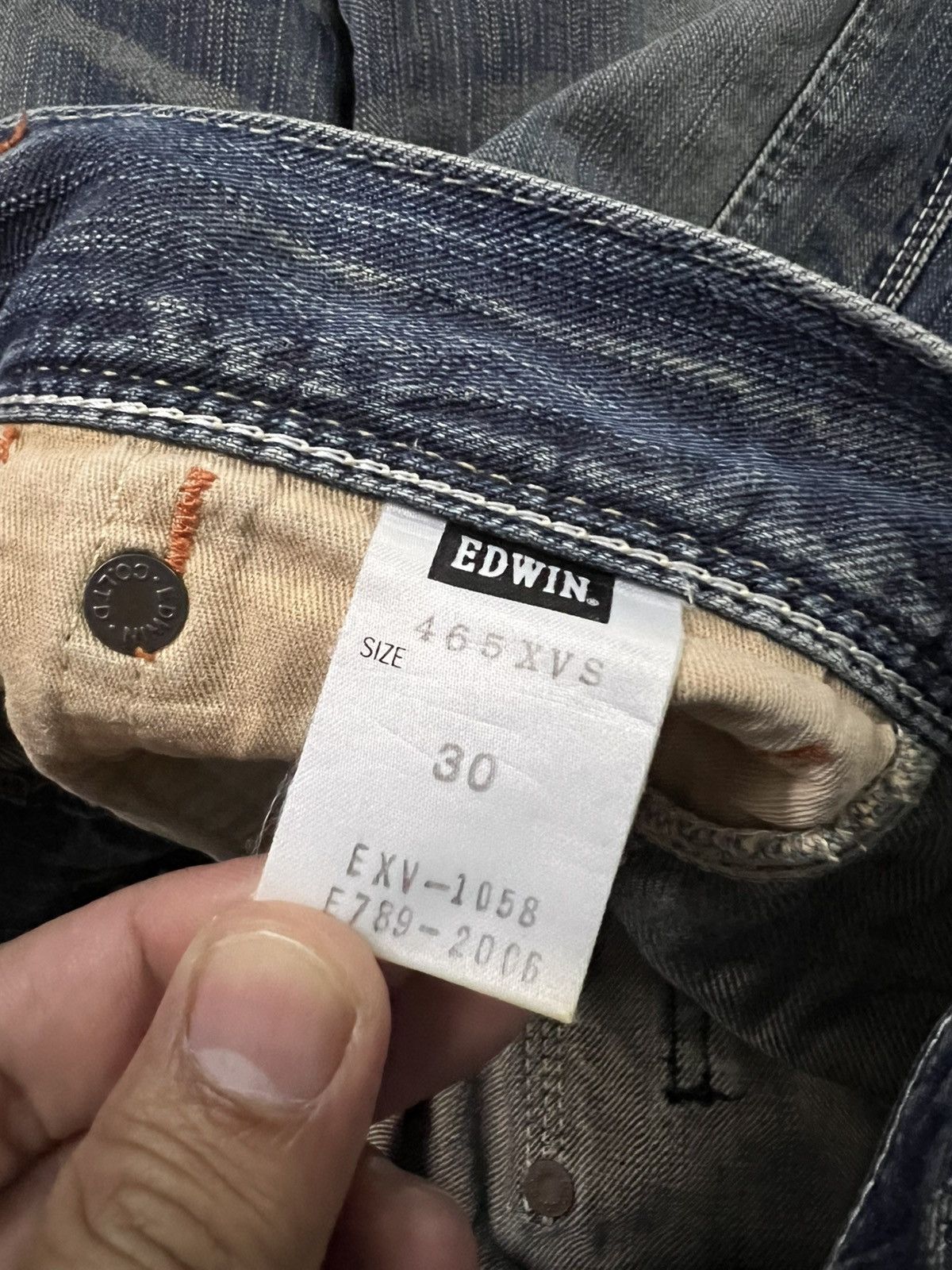 Edwin Edwin Exclusive Vintage XV Embroidery Mud Wash Jean Size US 32 / EU 48 - 22 Thumbnail