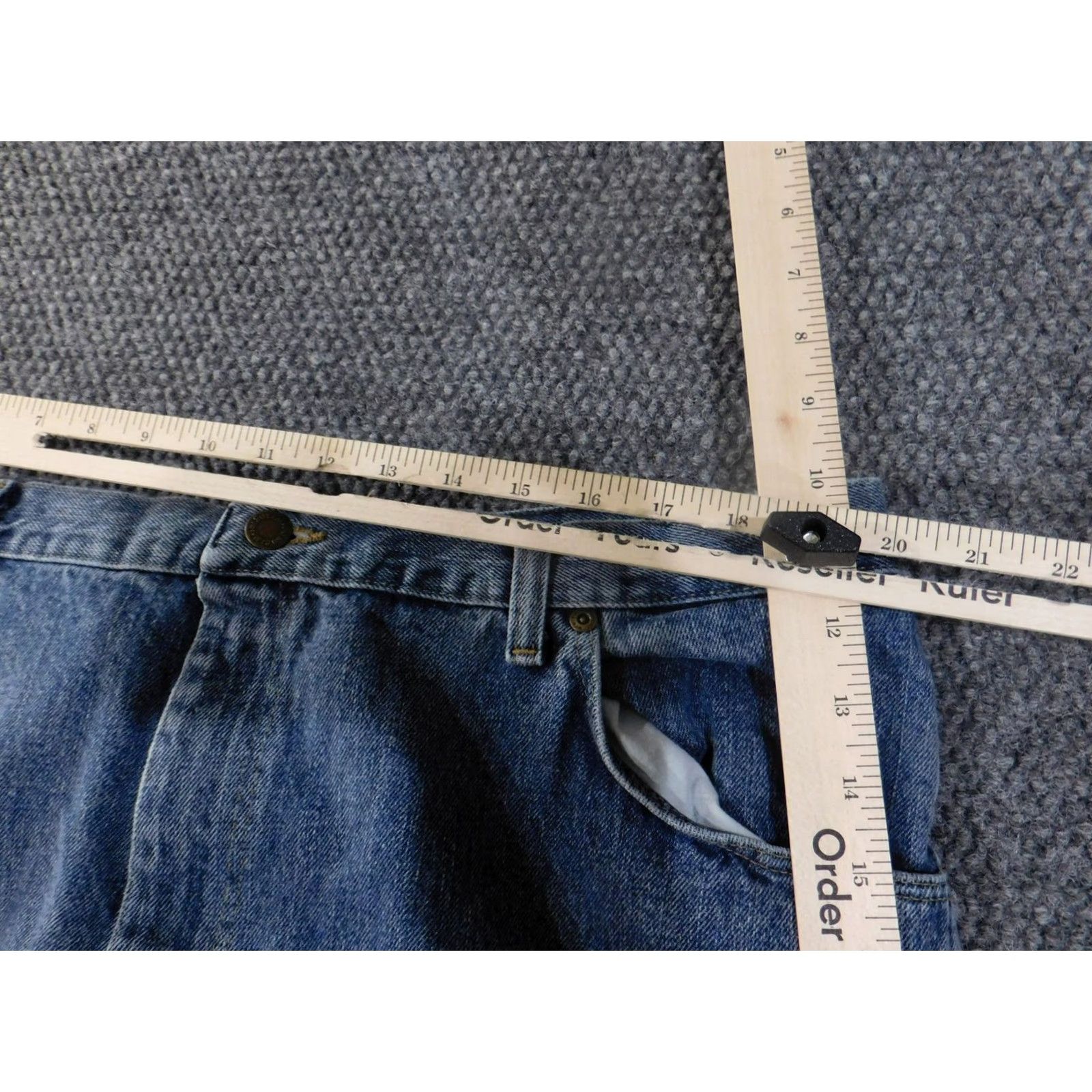 Wrangler Wrangler Blues Jeans Men 42x30 Blue Classic Fit Denim Straight Leg WB902GI Mens Jeans Size US 42 / EU 58 - 3 Thumbnail