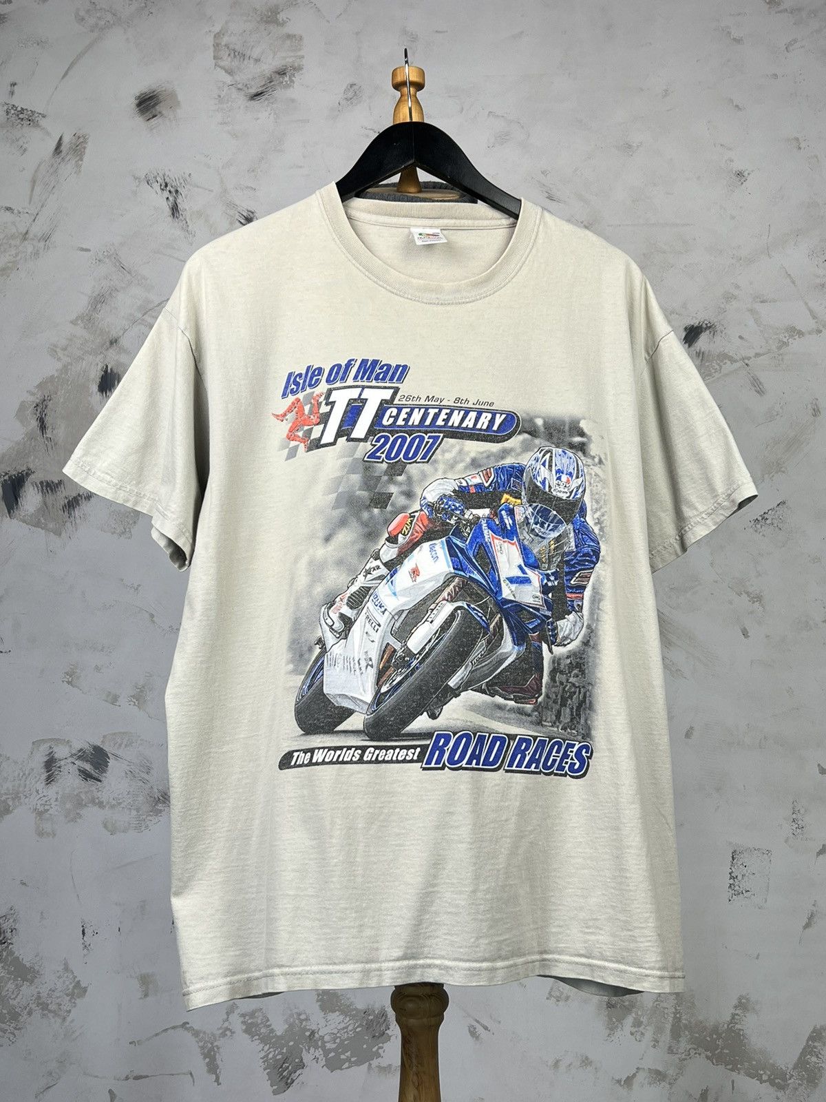 Vintage Isle Of Man TT Centenary Road Racing 2007 Shirt L - XL Size US XL / EU 56 / 4 - 2 Thumbnail