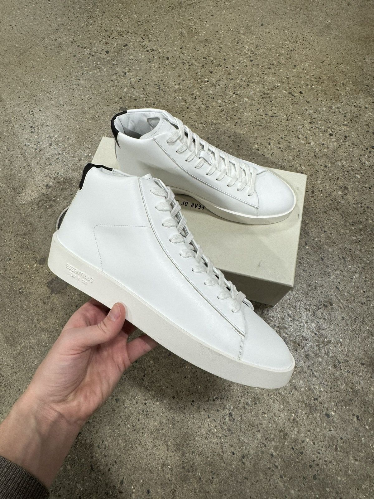 Essentials × Fear of God Fear of God Essentials Tennis High Top Sneaker NEW 325$ Size US 8 / EU 41 - 1 Thumbnail