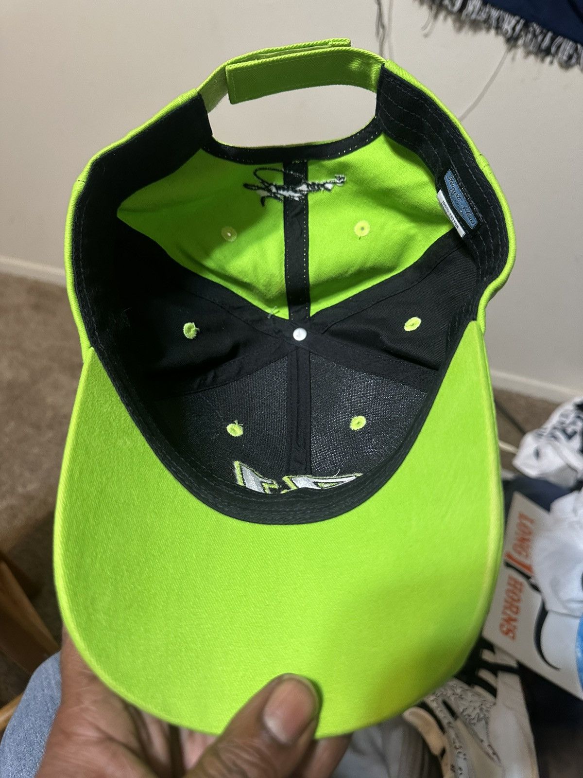 NASCAR Vintage NASCAR #41 “triple lime green” hat 00s Size ONE SIZE - 7 Thumbnail
