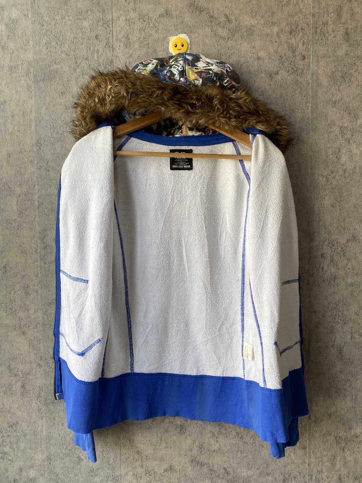Japanese Brand Glad News Japan Fullprint Design Fur Hoodie Size US S / EU 44-46 / 1 - 11 Thumbnail