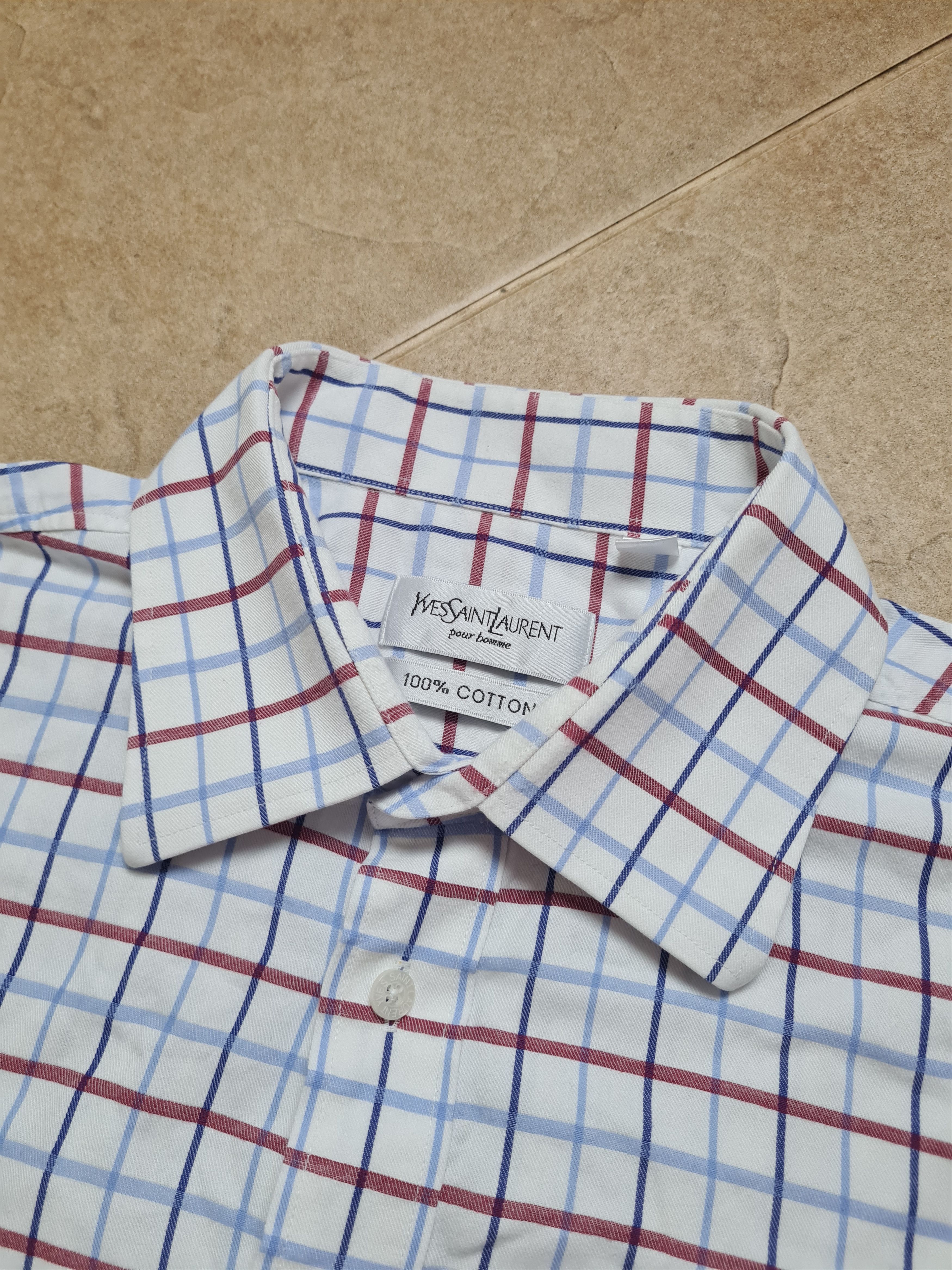 Yves Saint Laurent Vintage Shirts Yves Saint Laurent YSL Shirt with cufflinks Size US XL / EU 56 / 4 - 10 Thumbnail