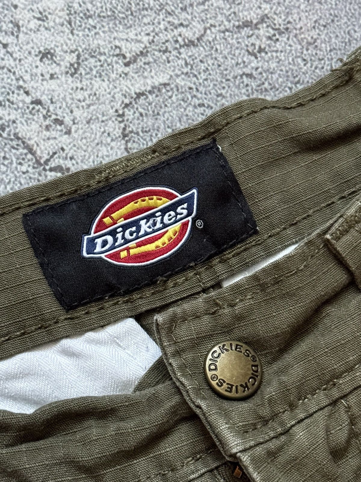 Dickies × Vintage Dickies w24 cargo khaki Wmns pant joggers trouser chino Size 24" / US 00 / IT 34 - 13 Thumbnail