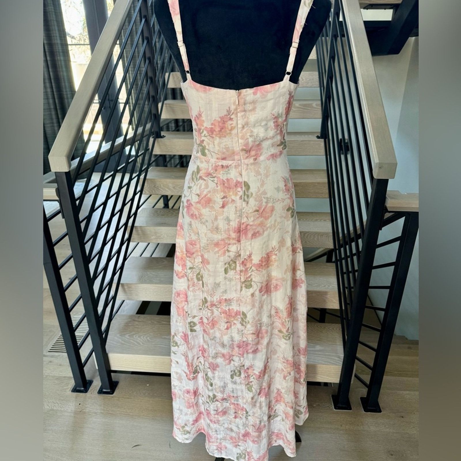 Other New Elegant Floral Dress in Pink and White size 2 Size XS / US 0-2 / IT 36-38 - 11 Thumbnail