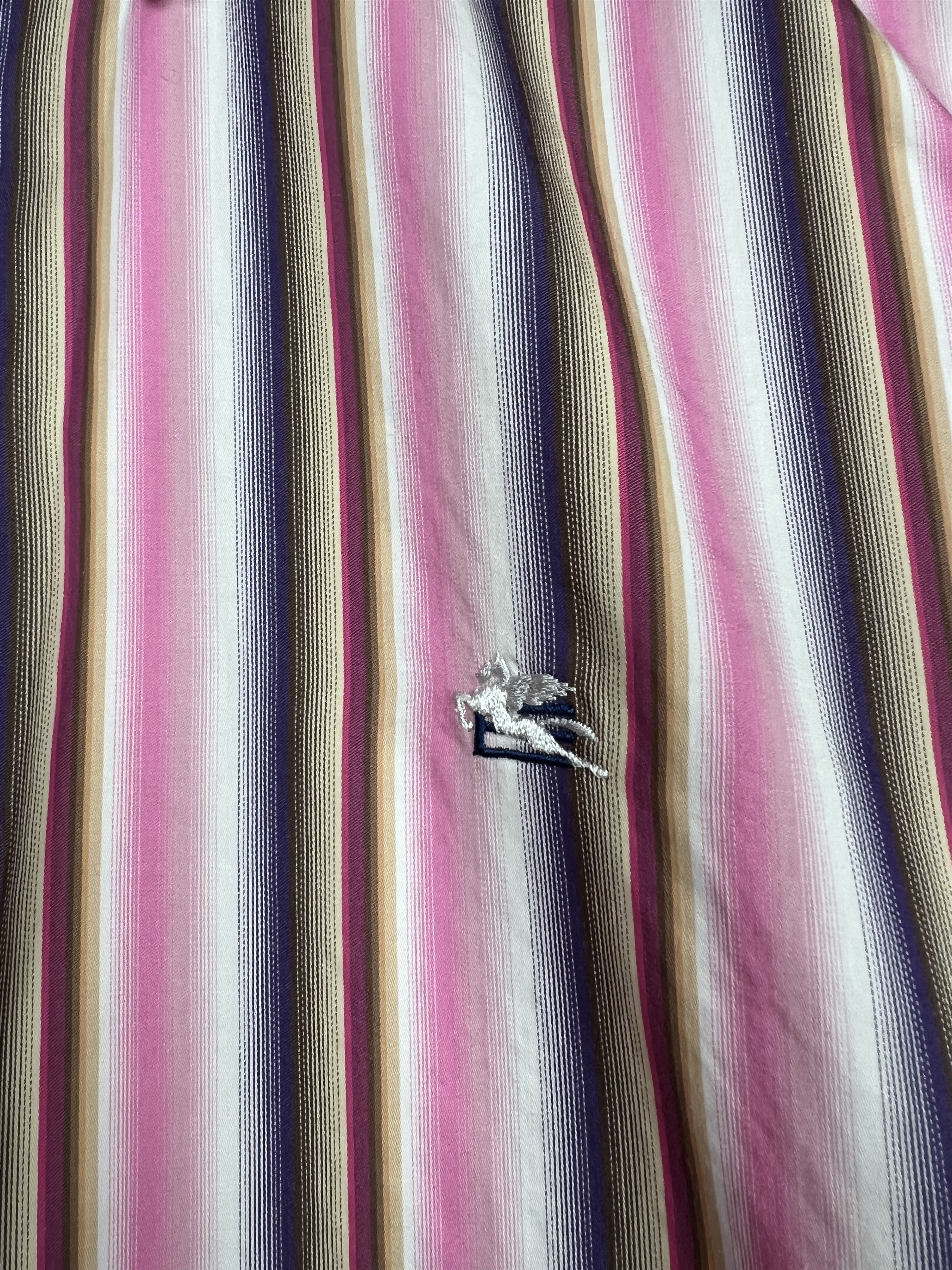 Etro Etro luxury classic shirt button striped Size US L / EU 52-54 / 3 - 2 Thumbnail