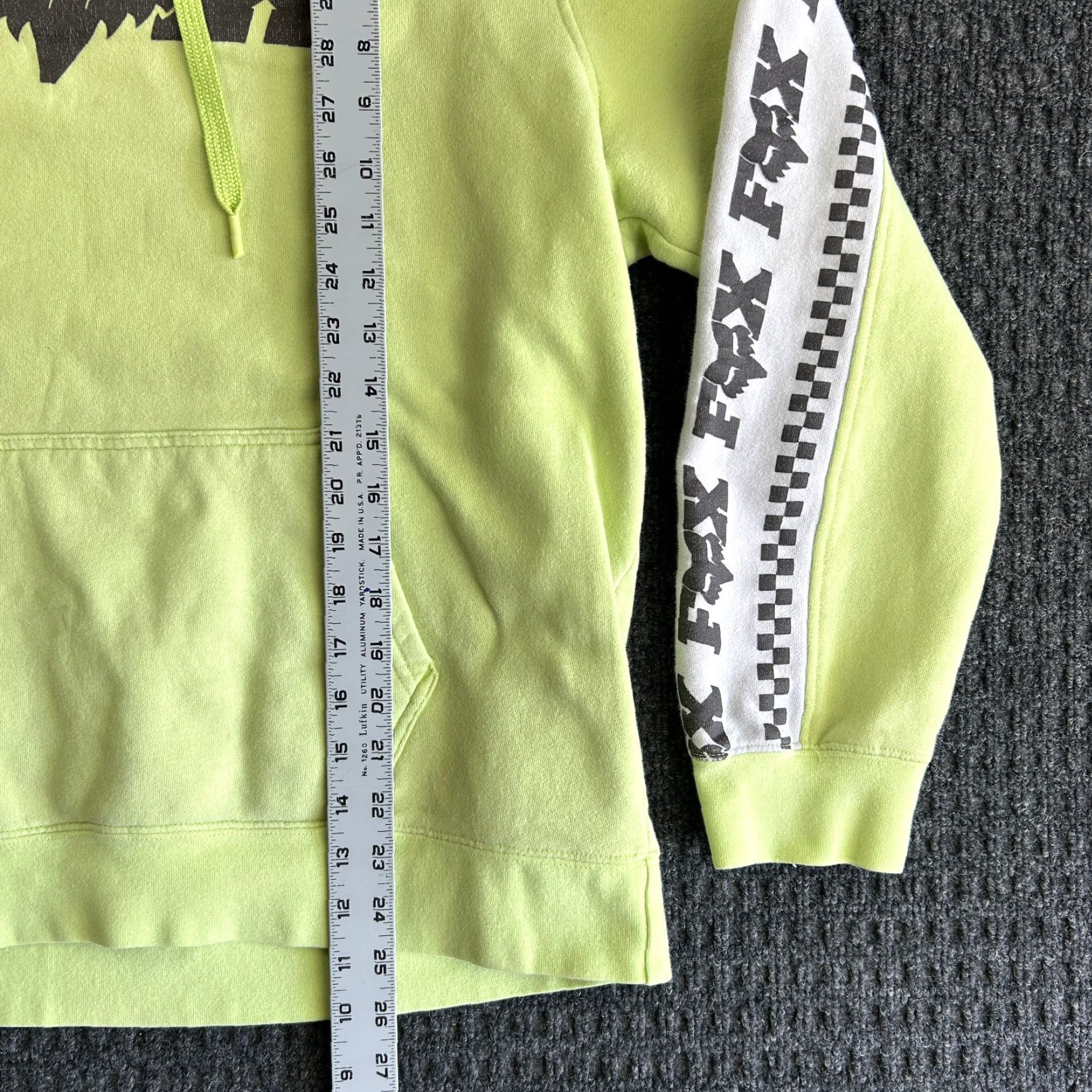 Fox Racing VINTAGE Fox Racing Hoodie Sweatshirt Green Pullover Women’s XL Size L / US 10 / IT 46 - 7 Thumbnail