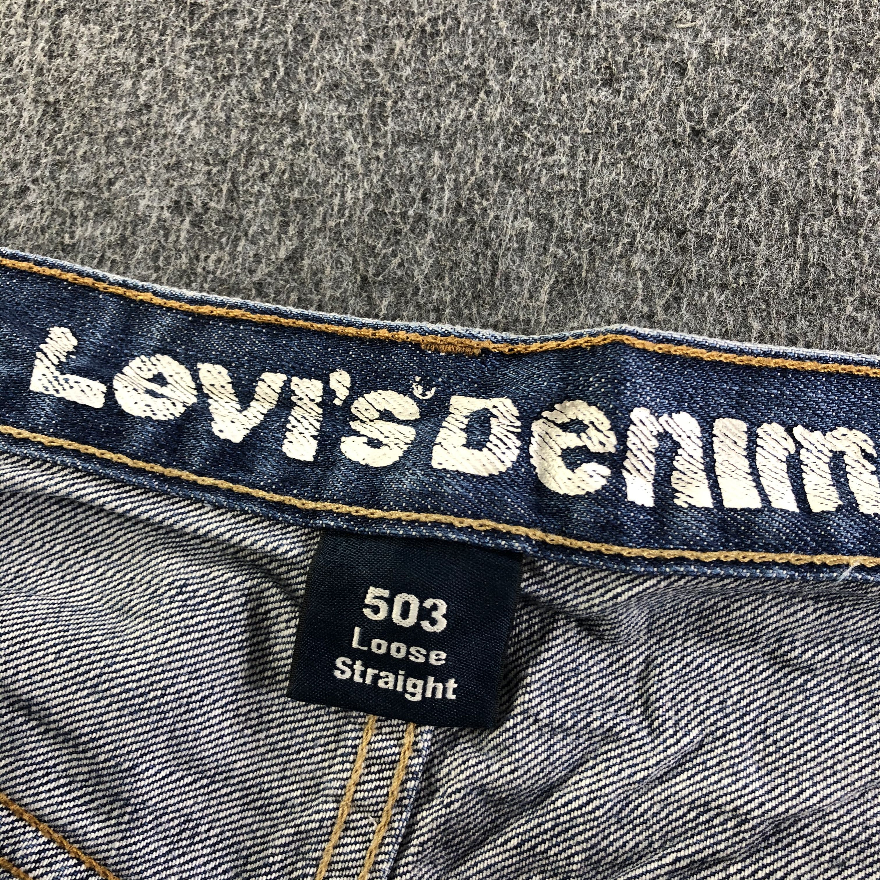 Levi's Vintage Blue Wash Levis 503 Jeans-J4067 Size US 37 - 11 Thumbnail