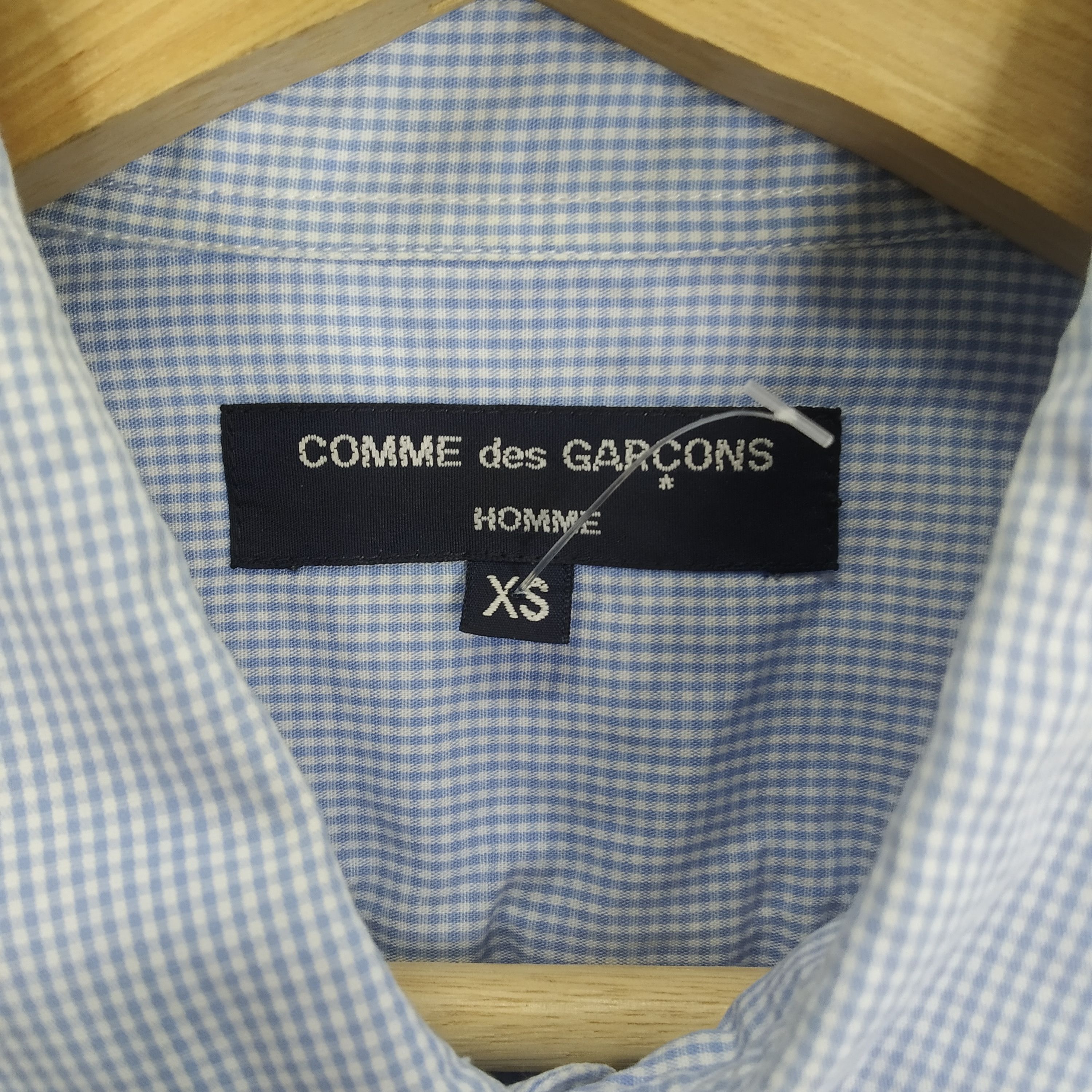 Comme des Garcons × Comme des Garcons Homme × Japanese Brand Vintage Comme des Garcons Homme Plaid Blue Oxford Shirt Size US M / EU 48-50 / 2 - 10 Thumbnail