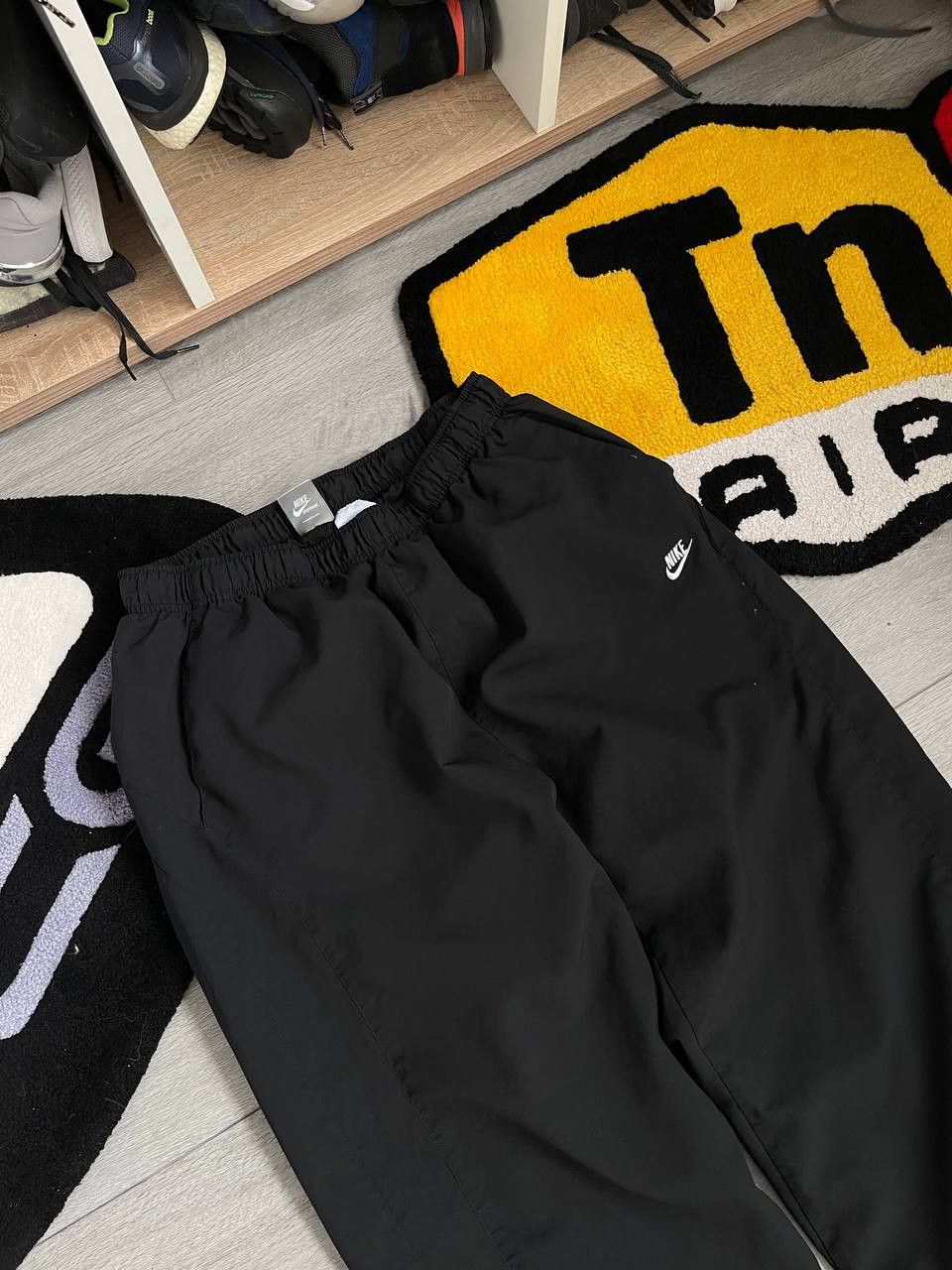 Nike × Streetwear × Vintage nike swoosh drill baggy nike track pants Size US 36 / EU 52 - 3 Thumbnail