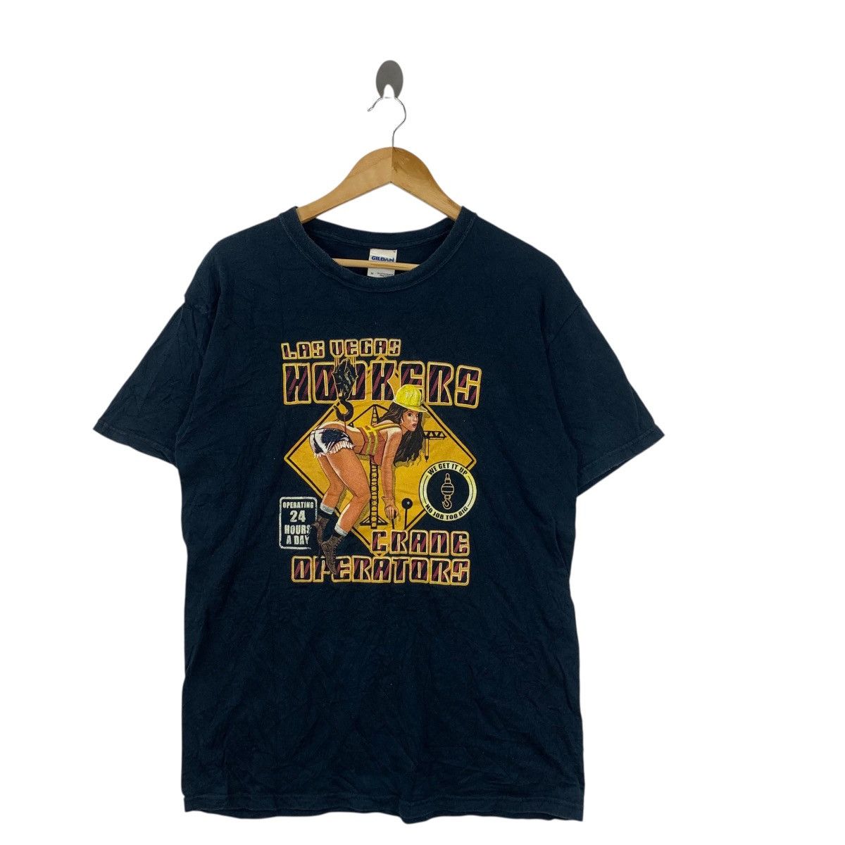 Vintage Vintage LAS VEGAS HOOKERS Crane Operators Promo Tee Shirt Size US M / EU 48-50 / 2 - 3 Thumbnail