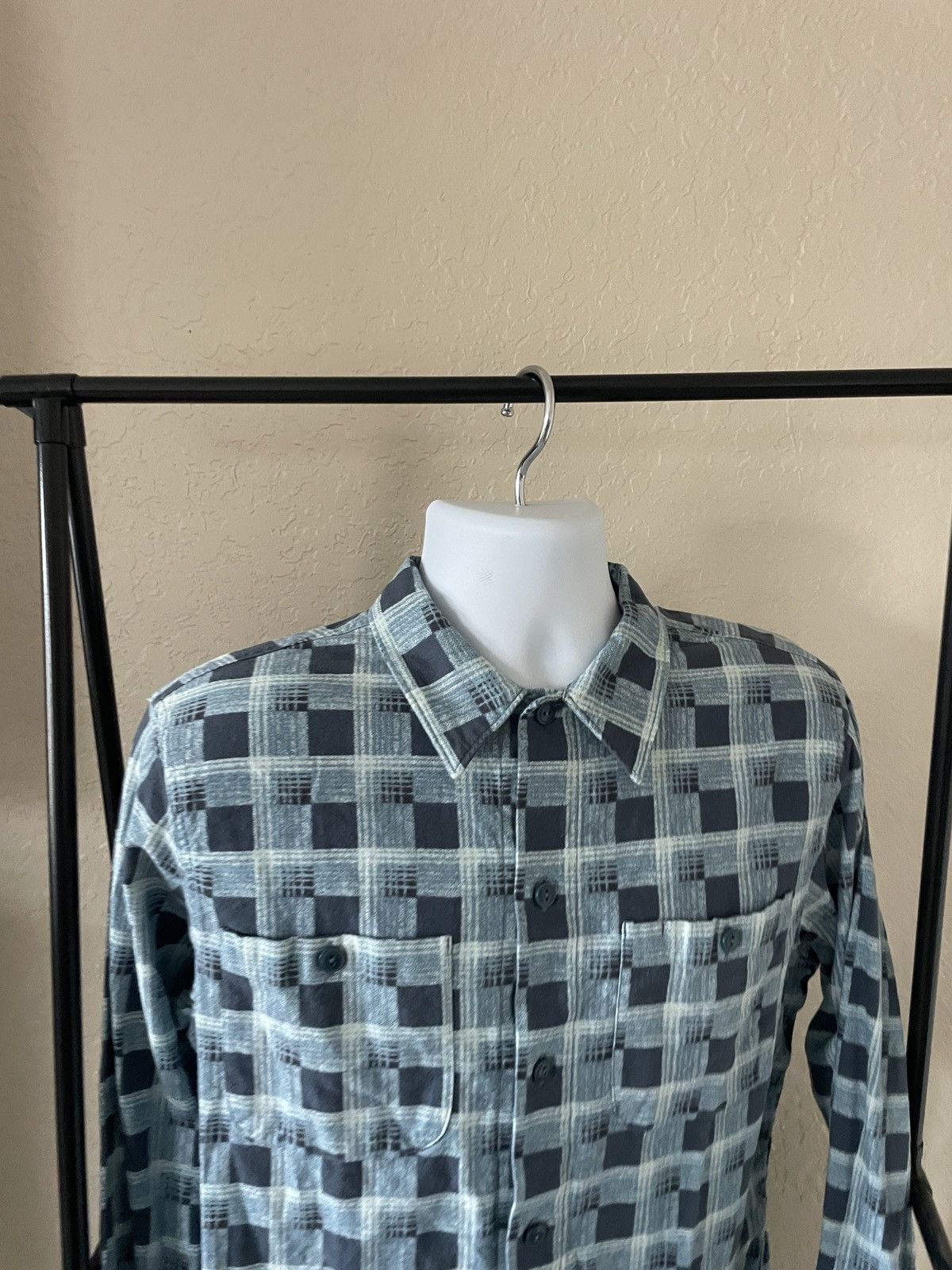 RRL Ralph Lauren Flannel Plaid button Front shirt Nwt 245.00 Size US M / EU 48-50 / 2 - 2 Thumbnail