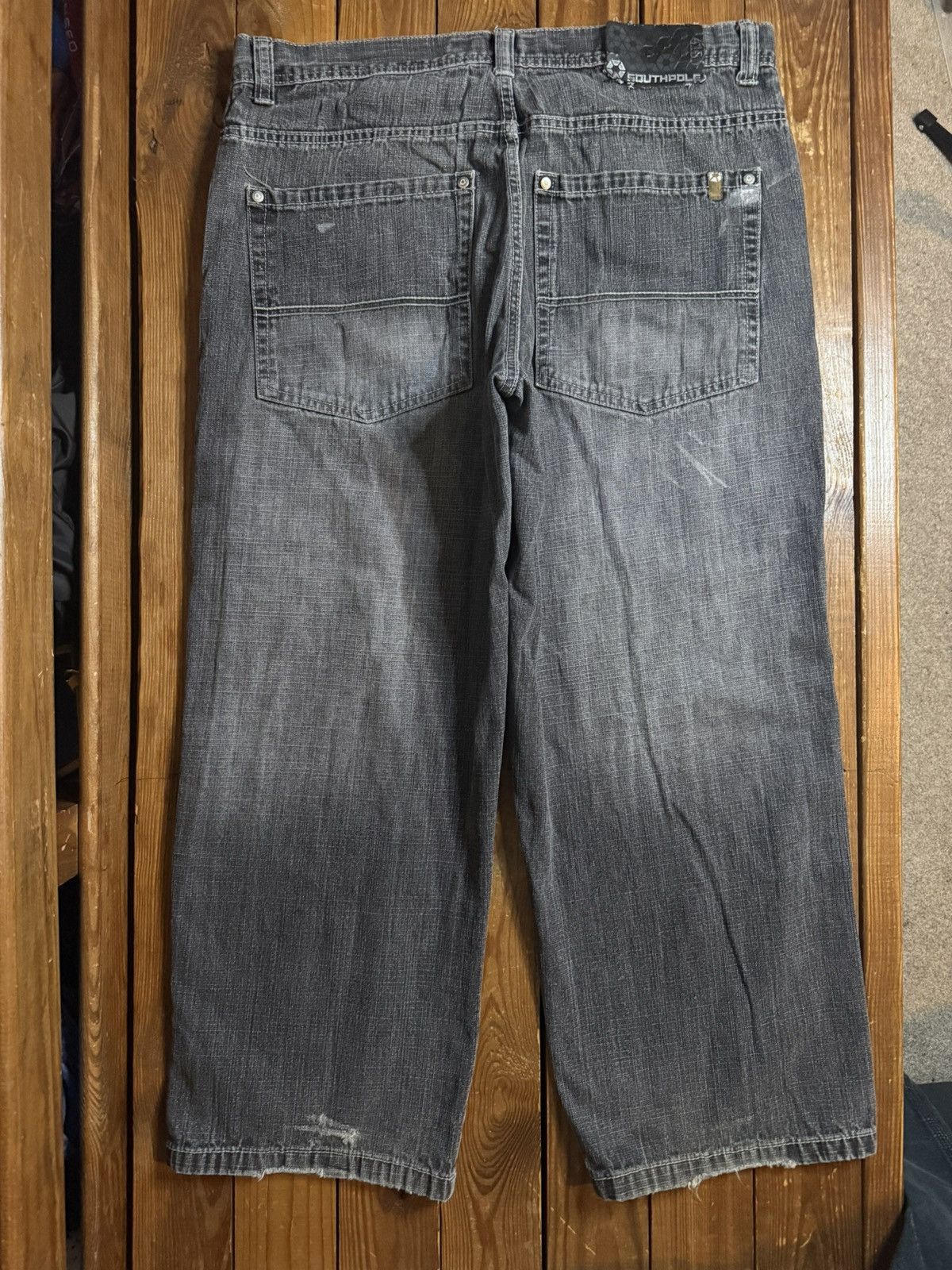 Southpole Vintage Y2K Southpole Baggy Black Denim Jeans Size US 38 / EU 54 - 4 Thumbnail