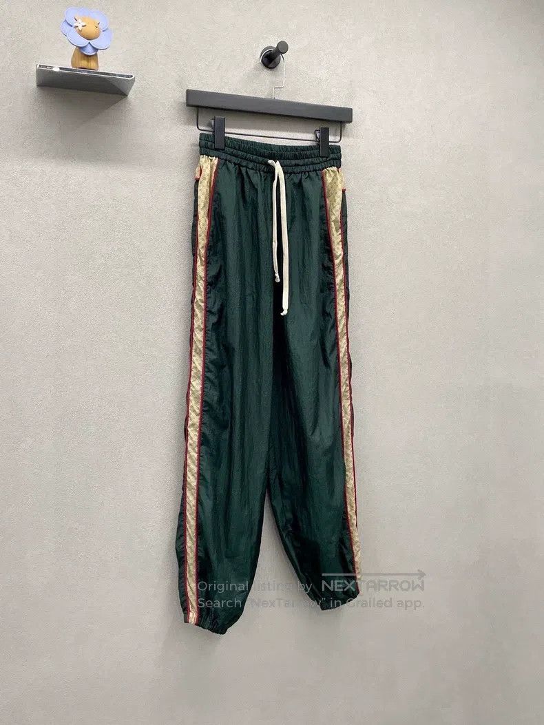 Gucci Gucci SizeXS Green side logo leggings Size US 27 - 3 Thumbnail