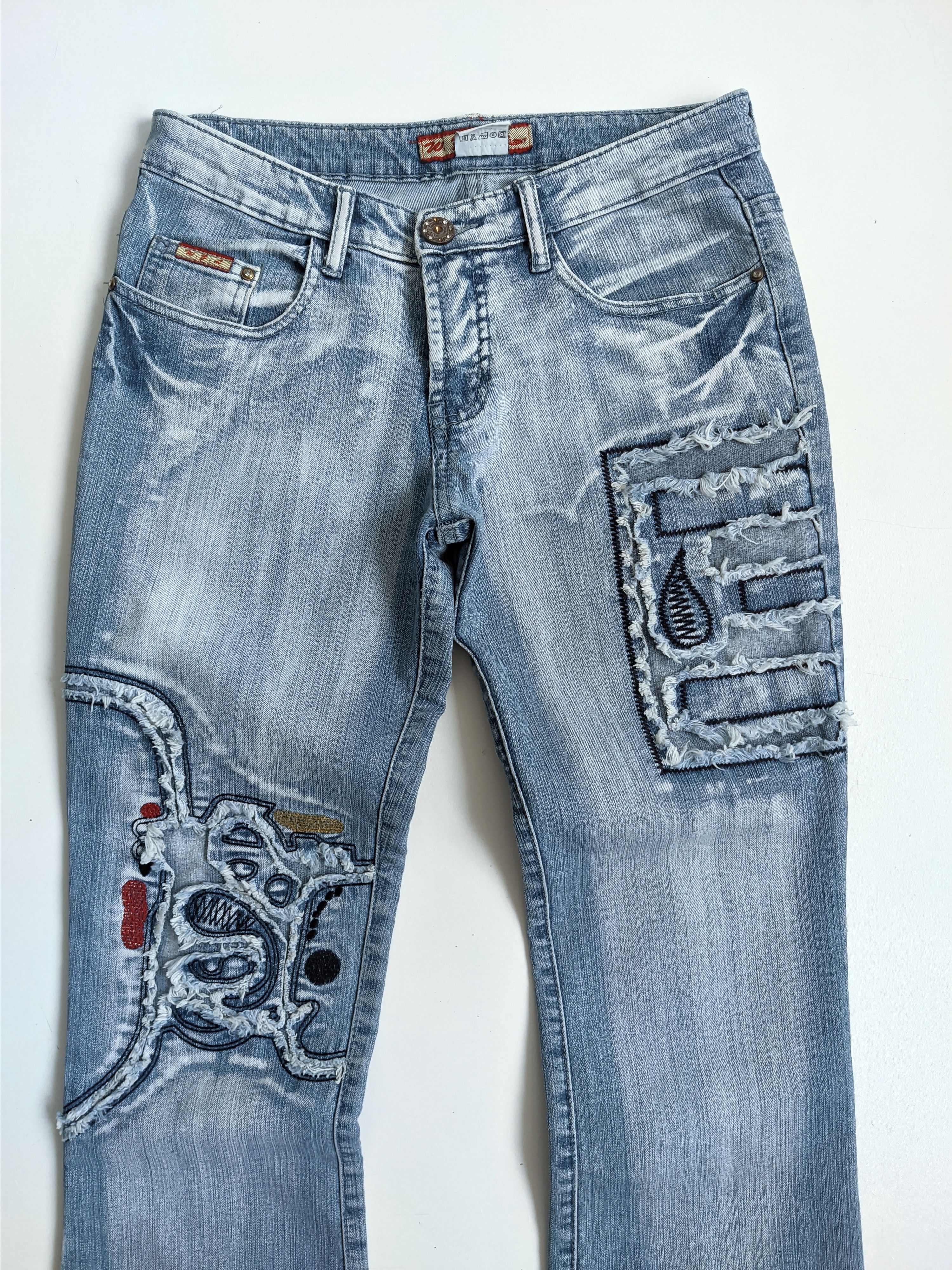 Vintage Vintage jeans distressed y2k avant garde denim Size 28" / US 6 / IT 42 - 5 Thumbnail