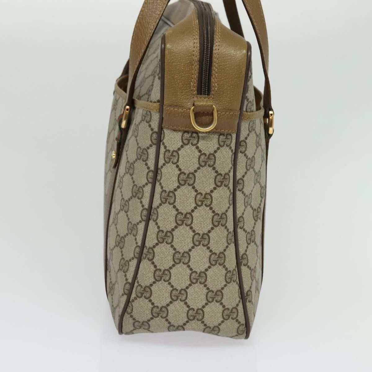 Gucci GUCCI GG Supreme Web Sherry Line Bag Pvc Beige Gold 40 02 Size ONE SIZE - 5 Thumbnail