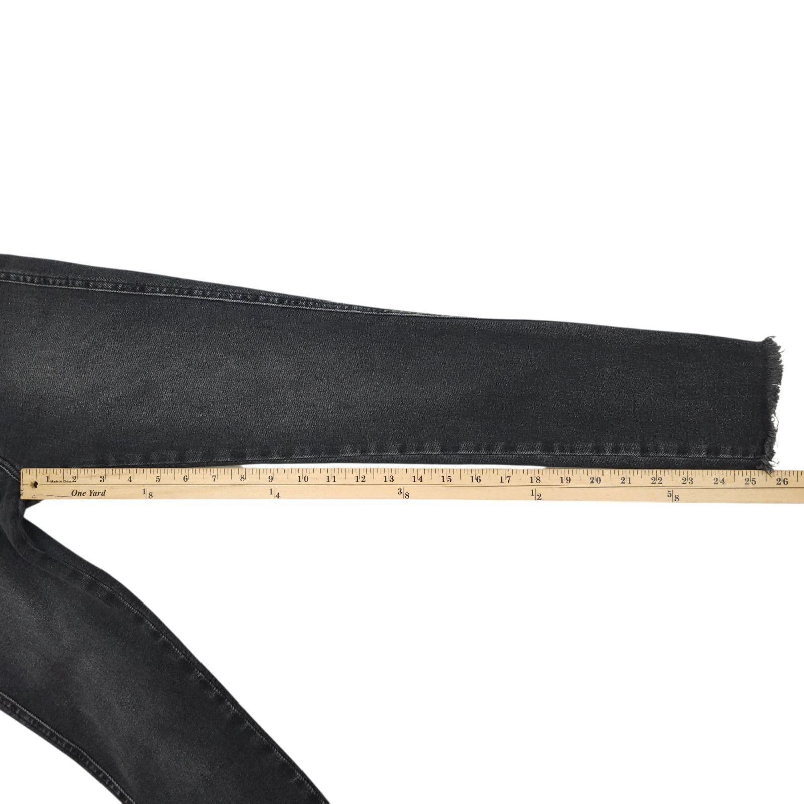 Free People We The Free People Jeans 26 High Rise Skinny Raw Hem Washed Size 24" / US 00 / IT 34 - 5 Thumbnail