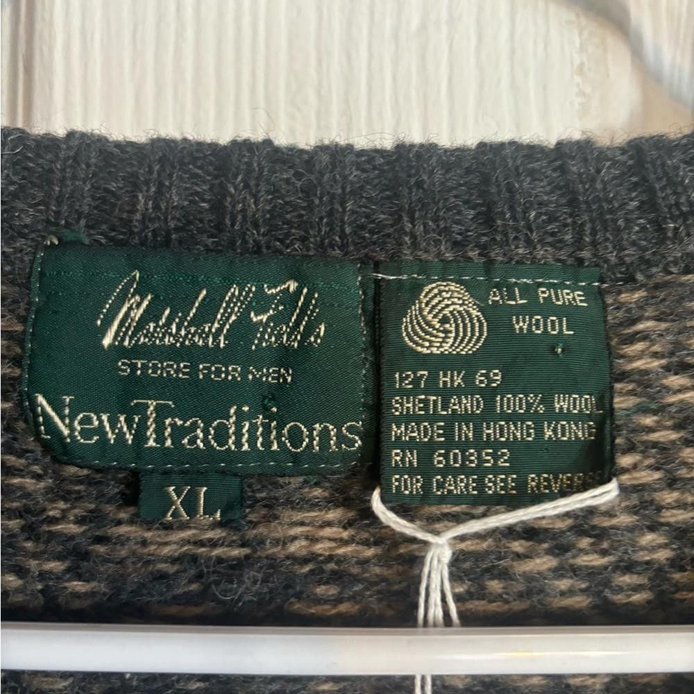 Designer New traditions X-Large houndstooth navy sweater vest Size US XL / EU 56 / 4 - 2 Thumbnail