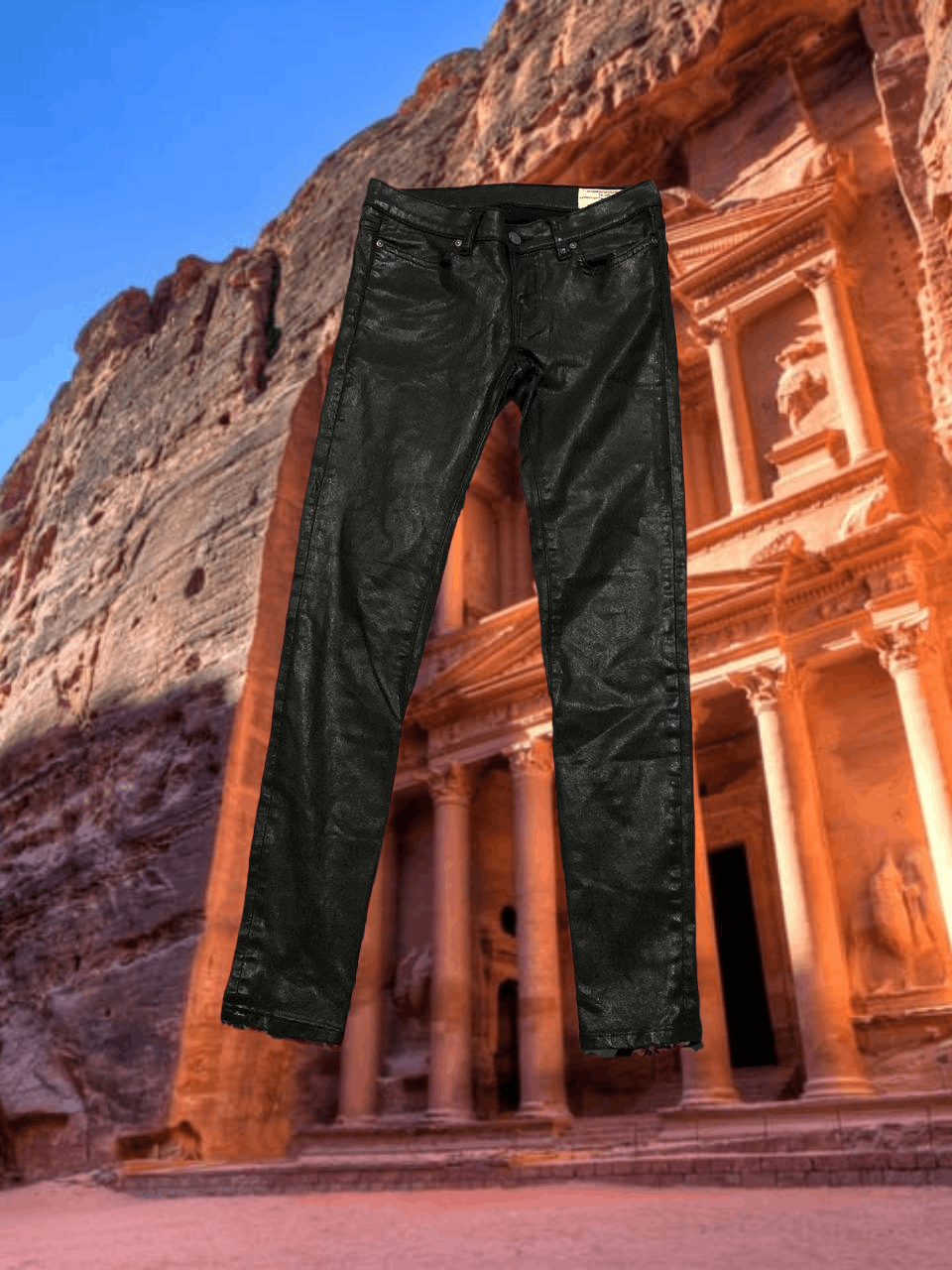Allsaints jeans black vintage Allsaints crazy Y2K denim pants Size 26" / US 2 / IT 38 - 1 Thumbnail