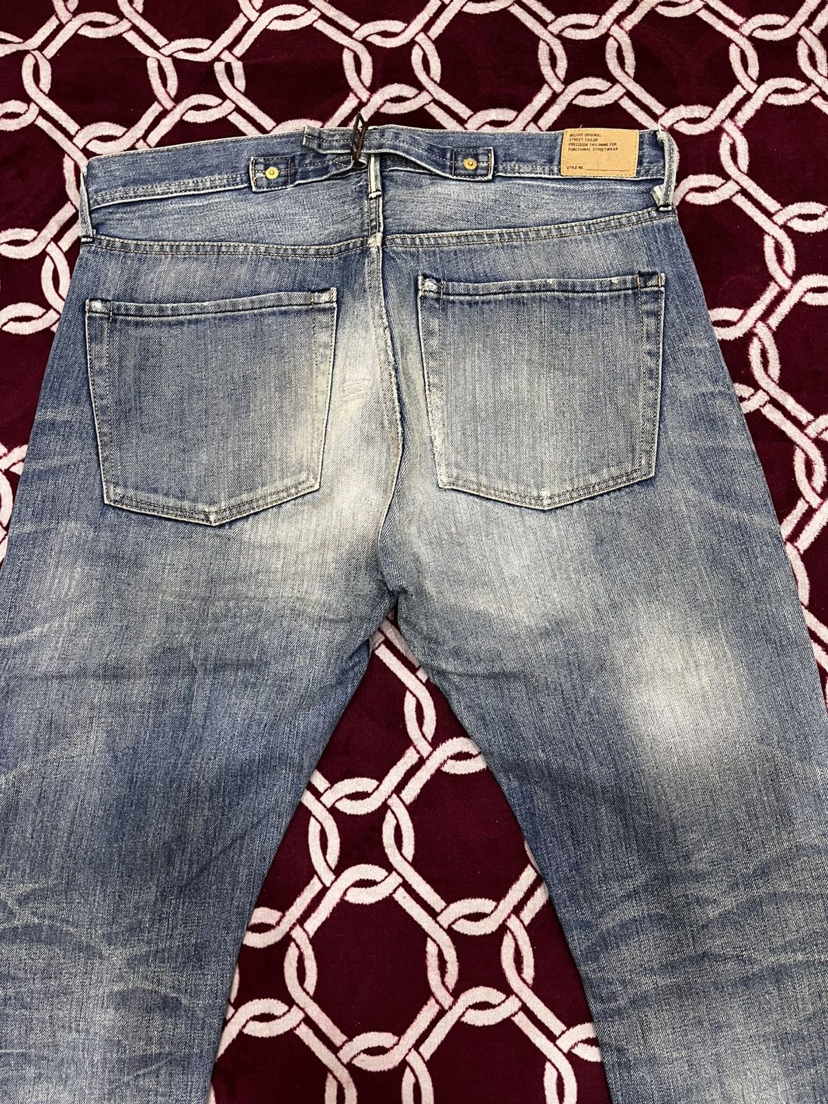 Japanese Brand Deluxe Clothing Distressed Reworked Half Selvedge Denim Size US 34 / EU 50 - 16 Thumbnail