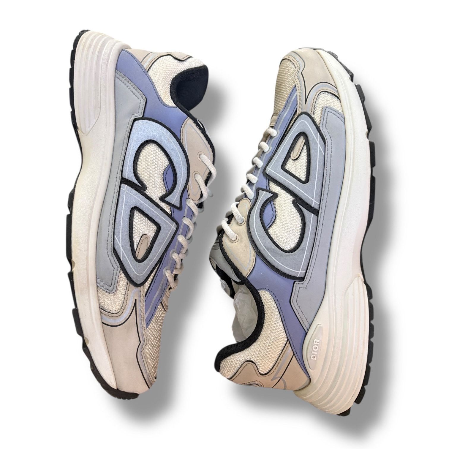 Dior Dior B30 Blue Tan Grey Sneakers | Size 45(12US) Size US 12 / EU 45 - 2 Thumbnail