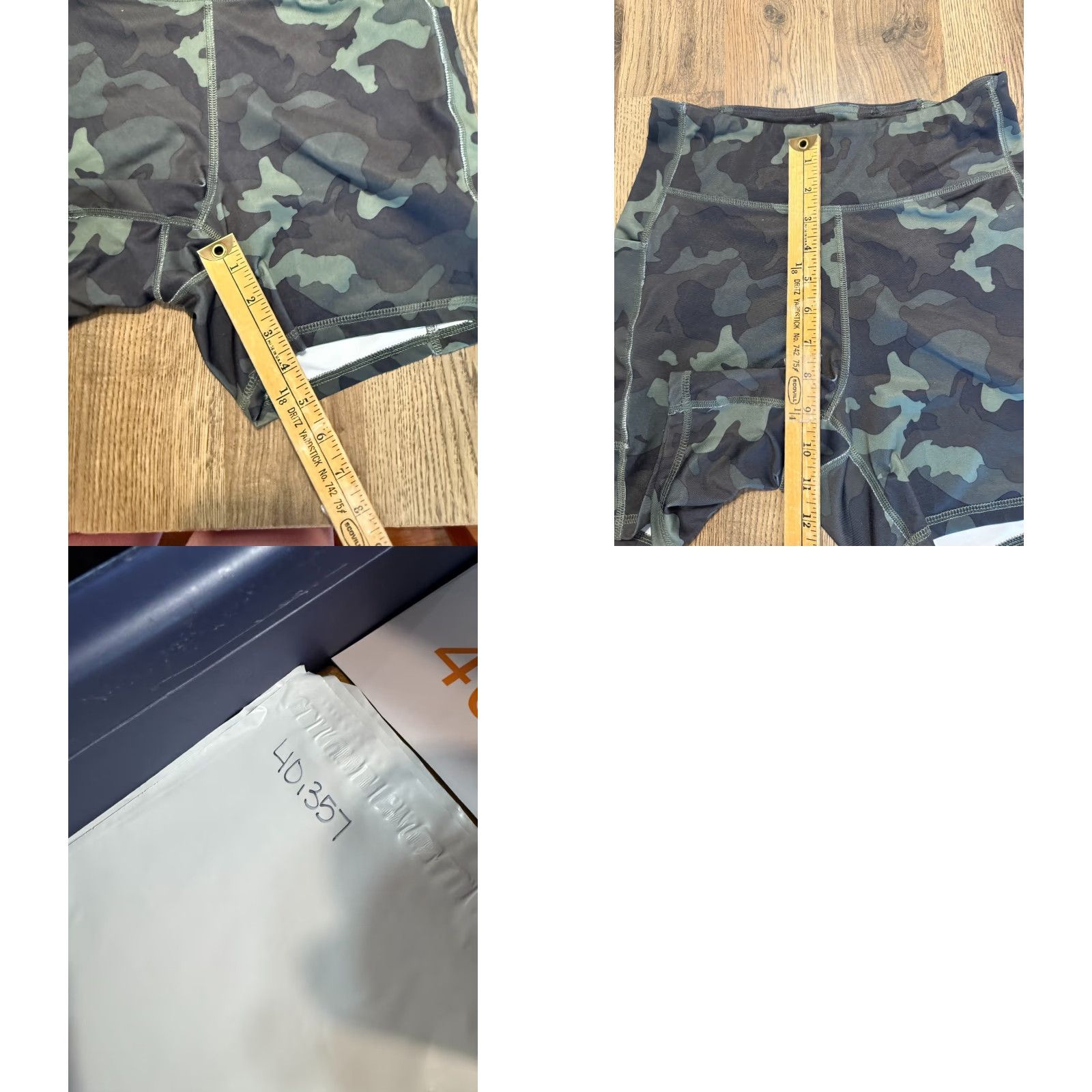Tek Gear Tek Gear Workout Gear Shorts Womens Medium Green Black Camouflage Bike Shorts Size 32" / US 10 / IT 46 - 8 Thumbnail