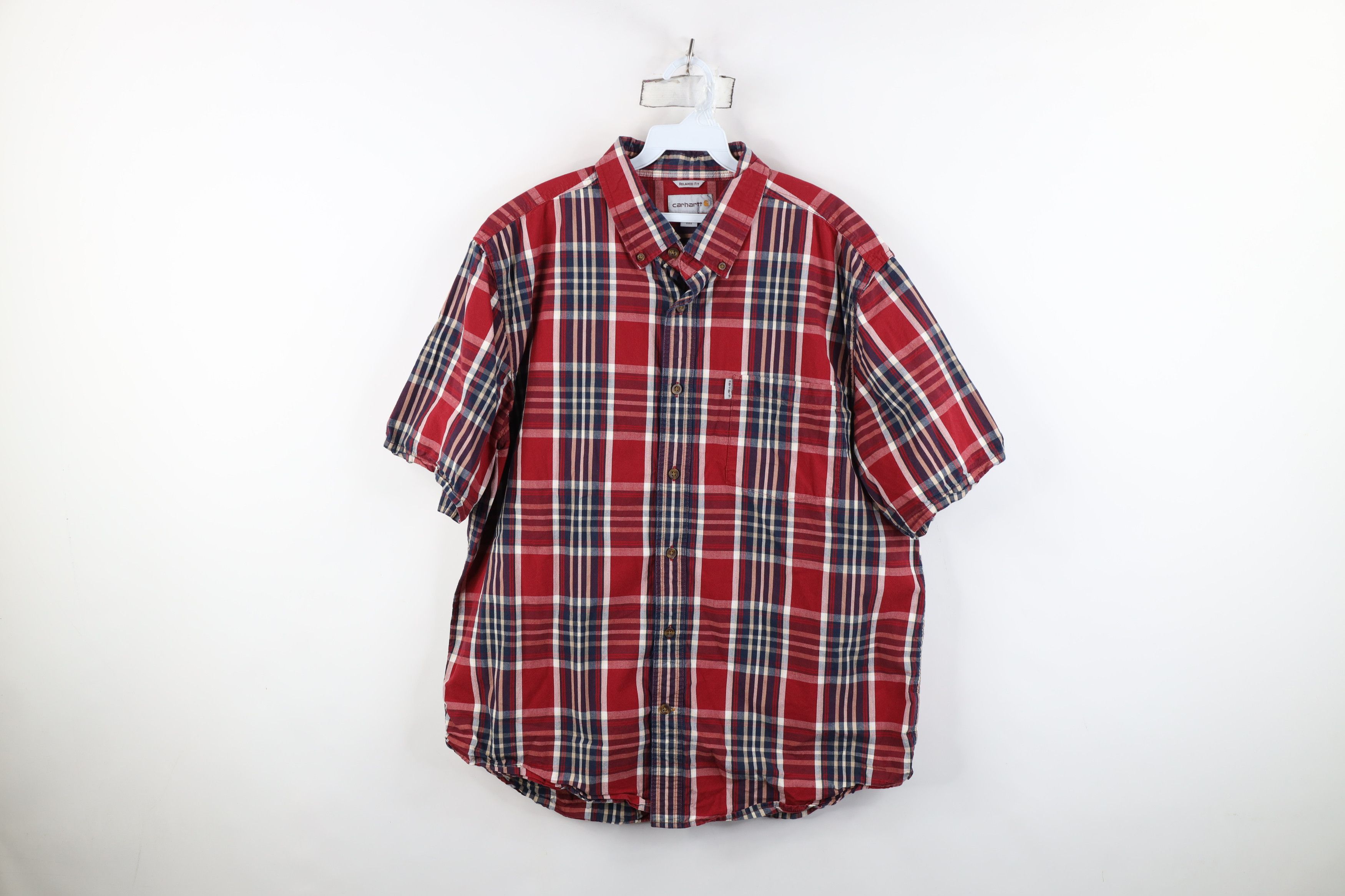 Carhartt Vintage Y2K Carhartt Short Sleeve Button Down Shirt Plaid Size US XL / EU 56 / 4 - 1 Thumbnail