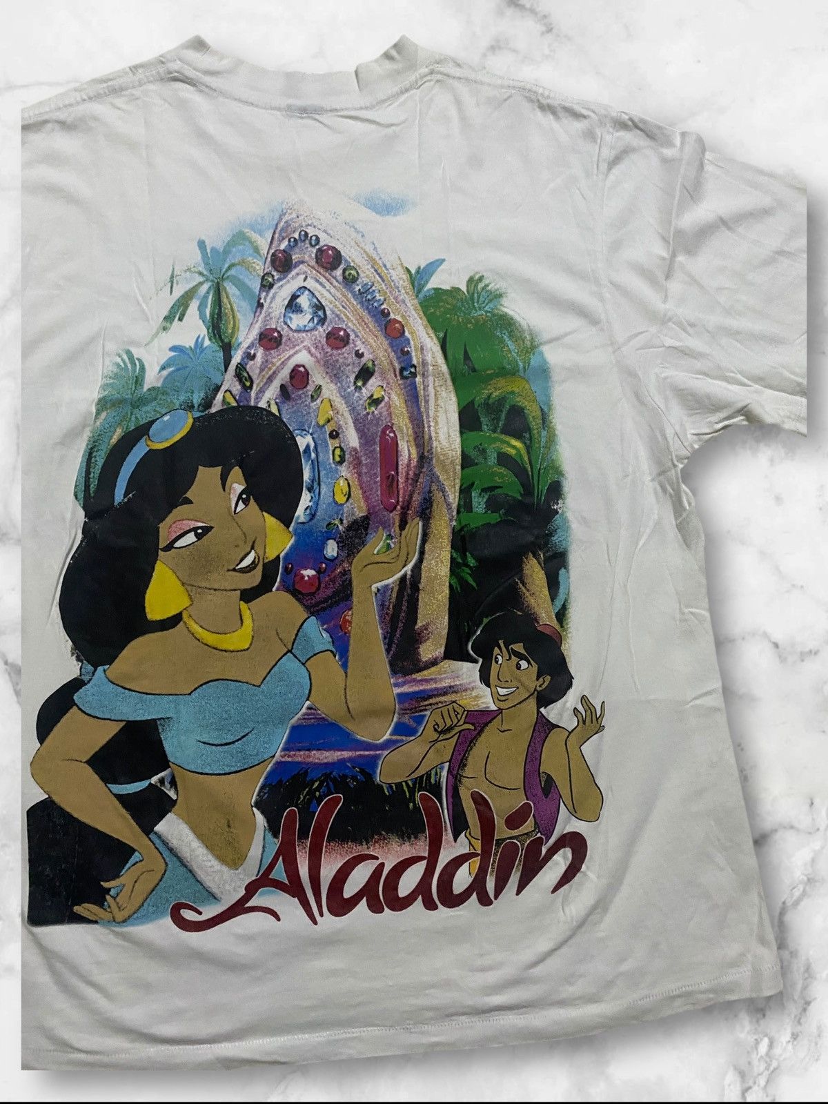 Other Vintage Style Disney Aladdin FanMade DoubleSided Limited Tee Size US XL / EU 56 / 4 - 7 Thumbnail