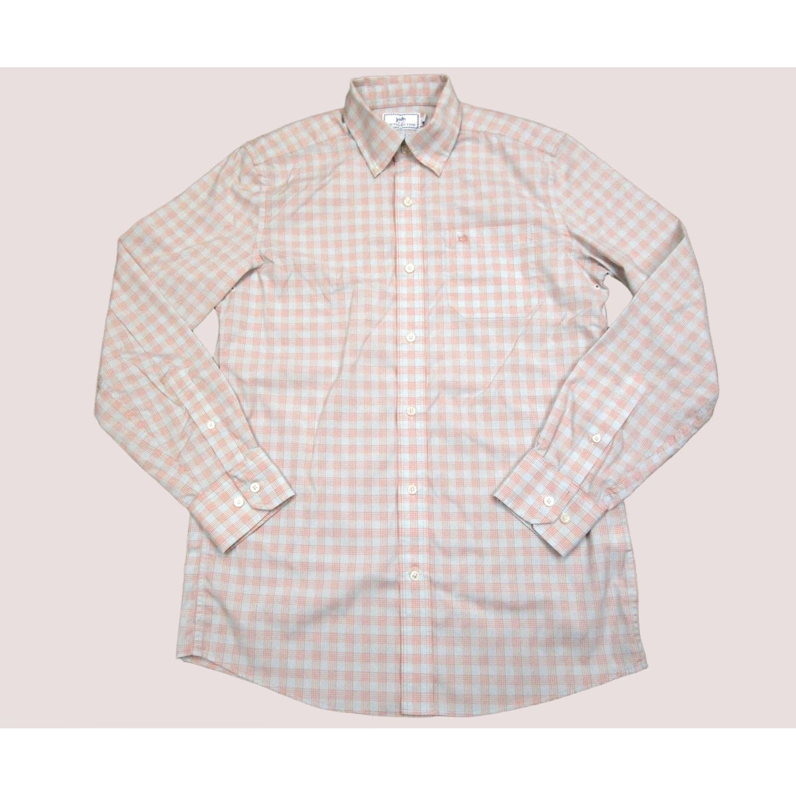 Southern Tide Southern Tide Shirt Men S Pink Check Performance Long Sleeve Button-Up Collared NYLON Spandex Embroidered Classic Preppy Size US S / EU 44-46 / 1 - 1 Thumbnail