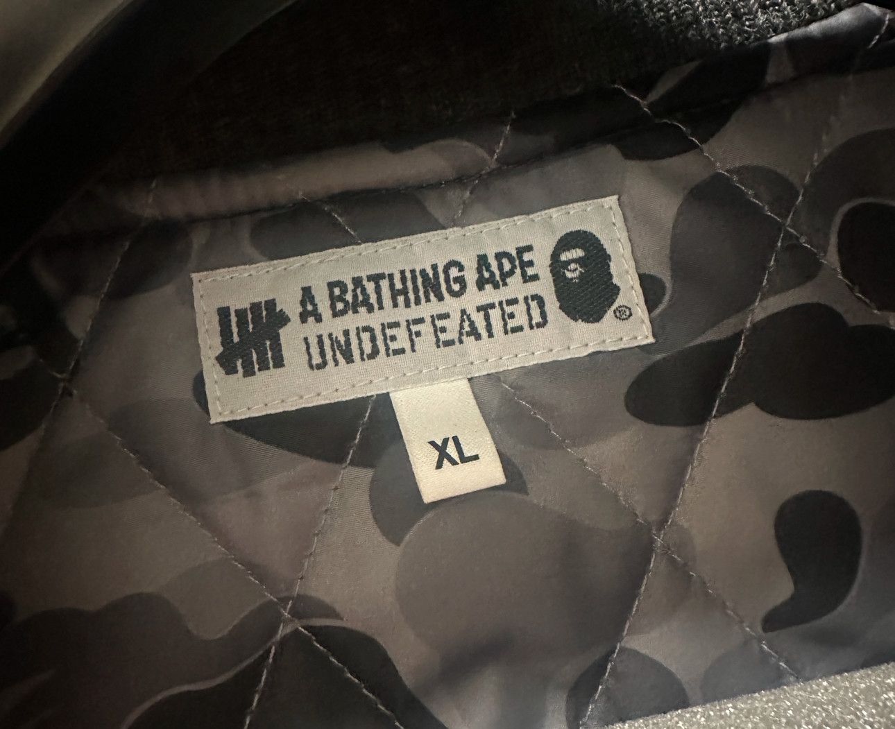 Bape × Undefeated Bape x Undefeated Varsity Jacket Size US XL / EU 56 / 4 - 3 Thumbnail