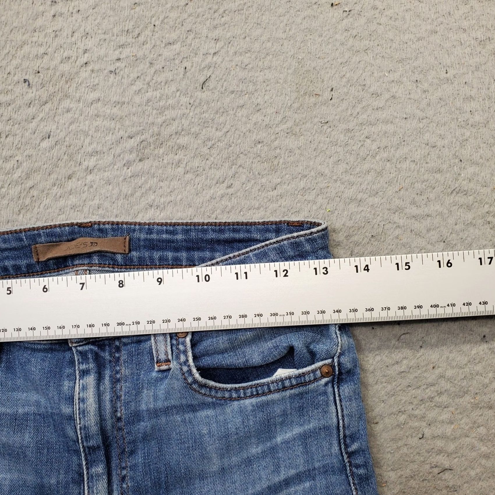 Vintage Joe's Jeans Womens 26 Blue Denim Stretch Ankle Skinny High Rise Jeans - 5-Pocket, Distressed Boho Size 26" / US 2 / IT 38 - 6 Thumbnail